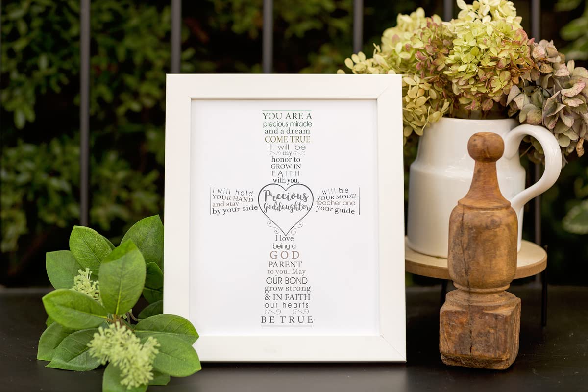 Precious Goddaughter Keepsake Frame - Baptism Gift