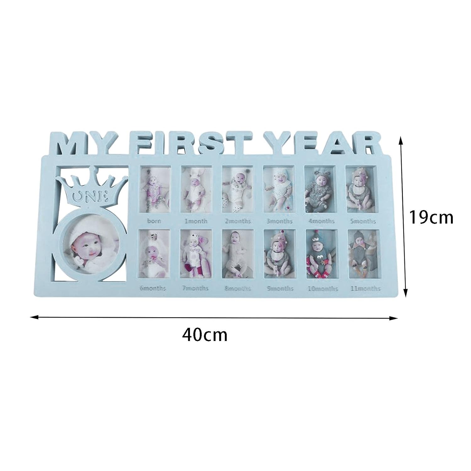My First Year Photo Frame - Blue