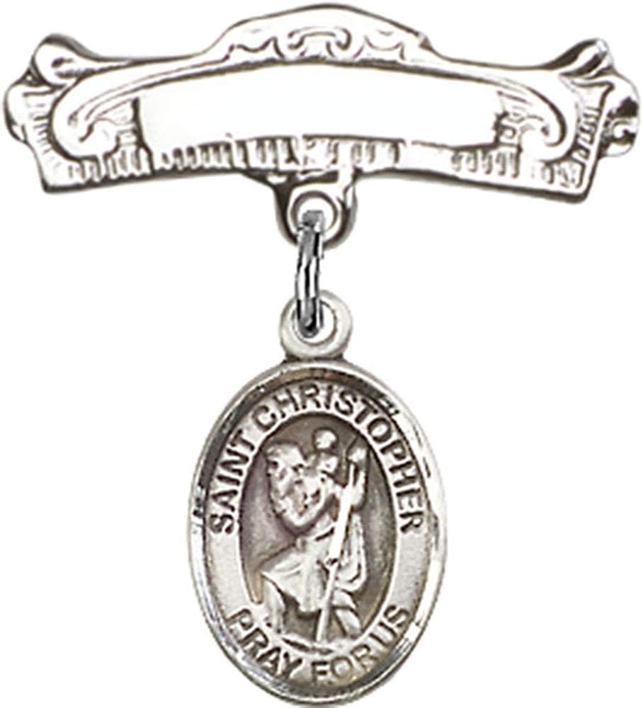 Jewels Obsession Baby Badge with St Christopher Charm