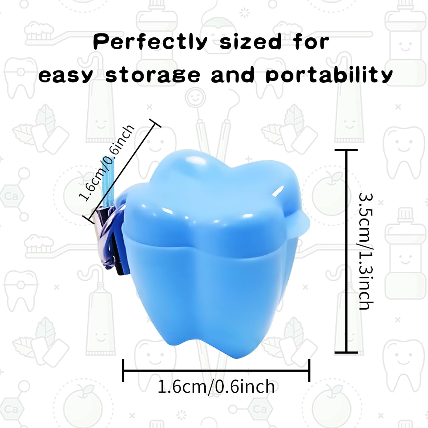 10 Pieces Plastic Baby Teeth Keepsake Box Set