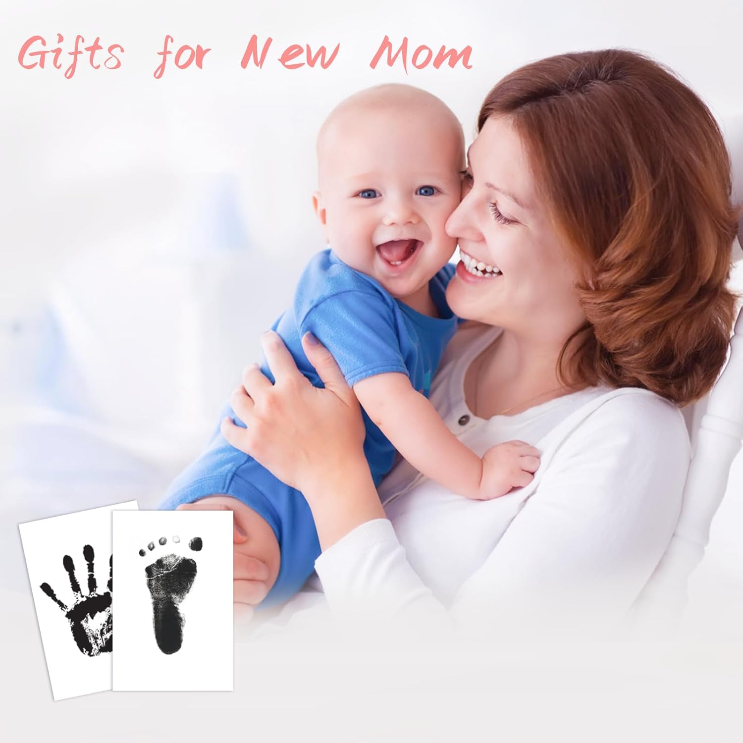 Tubuui 4-Pack Inkless Hand and Footprint Kit for Baby