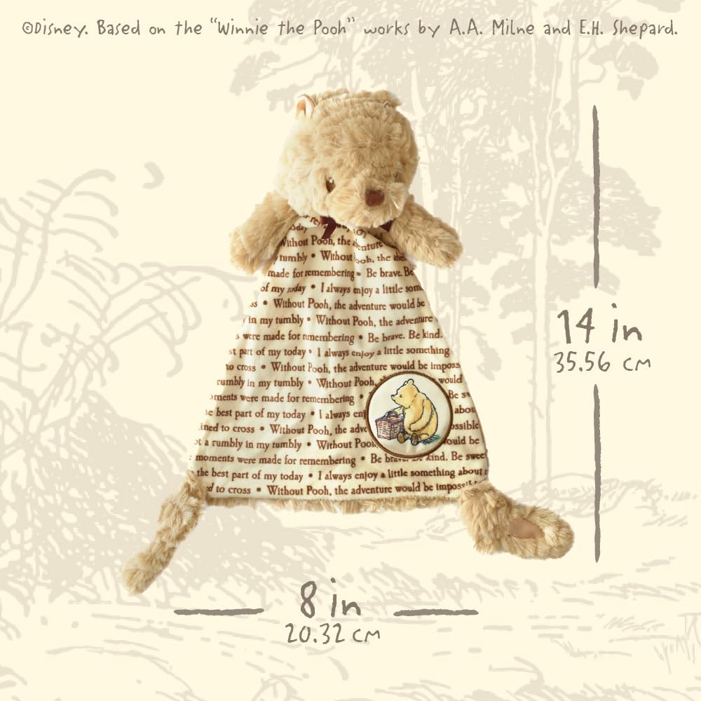 KIDS PREFERRED Disney Baby Pooh Lovey Blanket