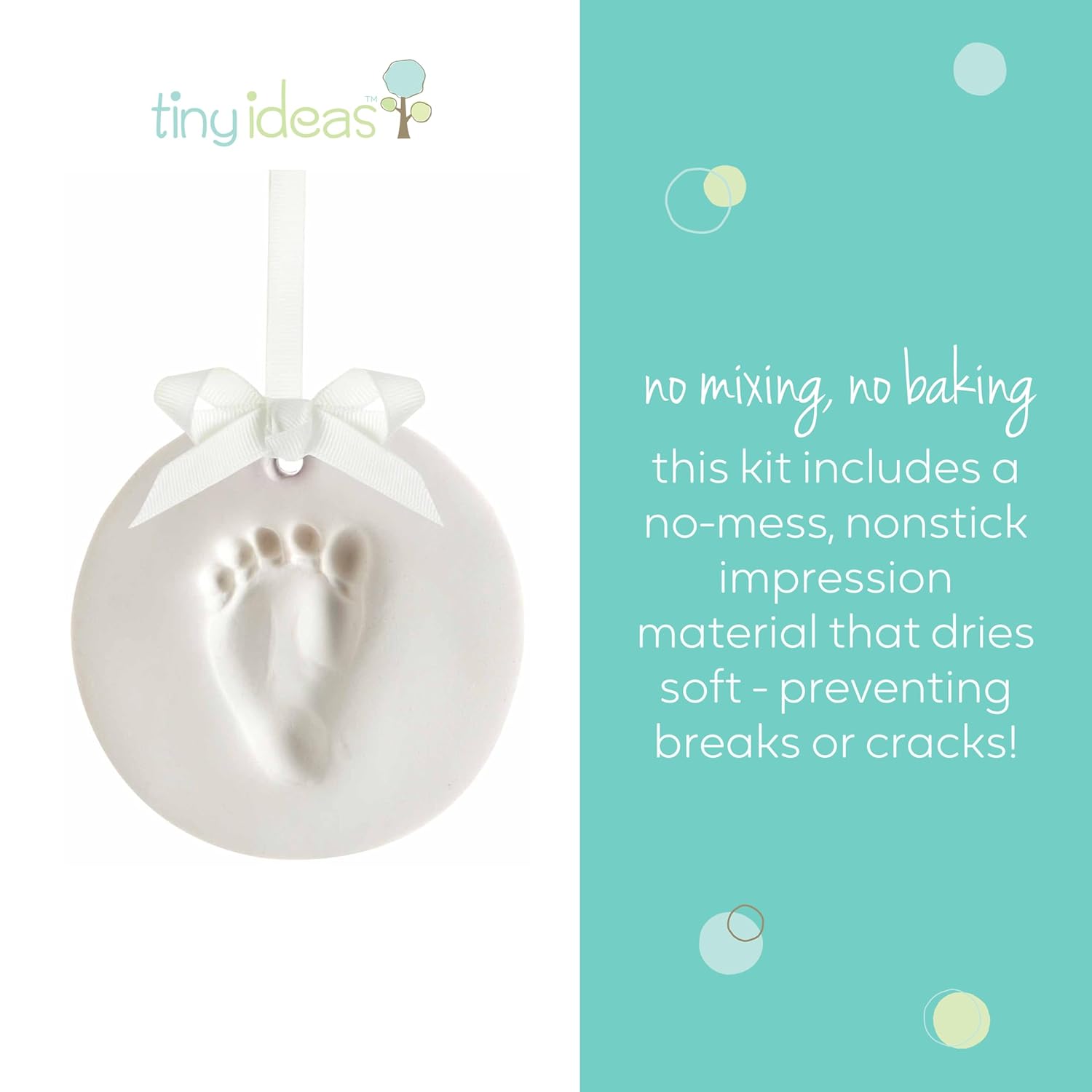 Tiny Ideas DIY No Mess Hanging Ornament Kit White