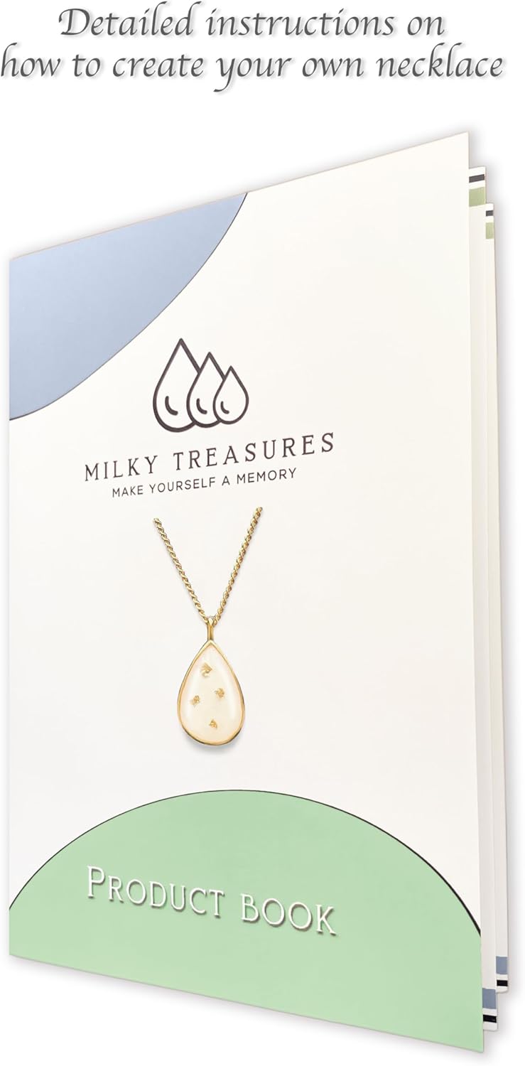Milky Treasures Gold Necklace DIY Breastmilk Jewelry Kit