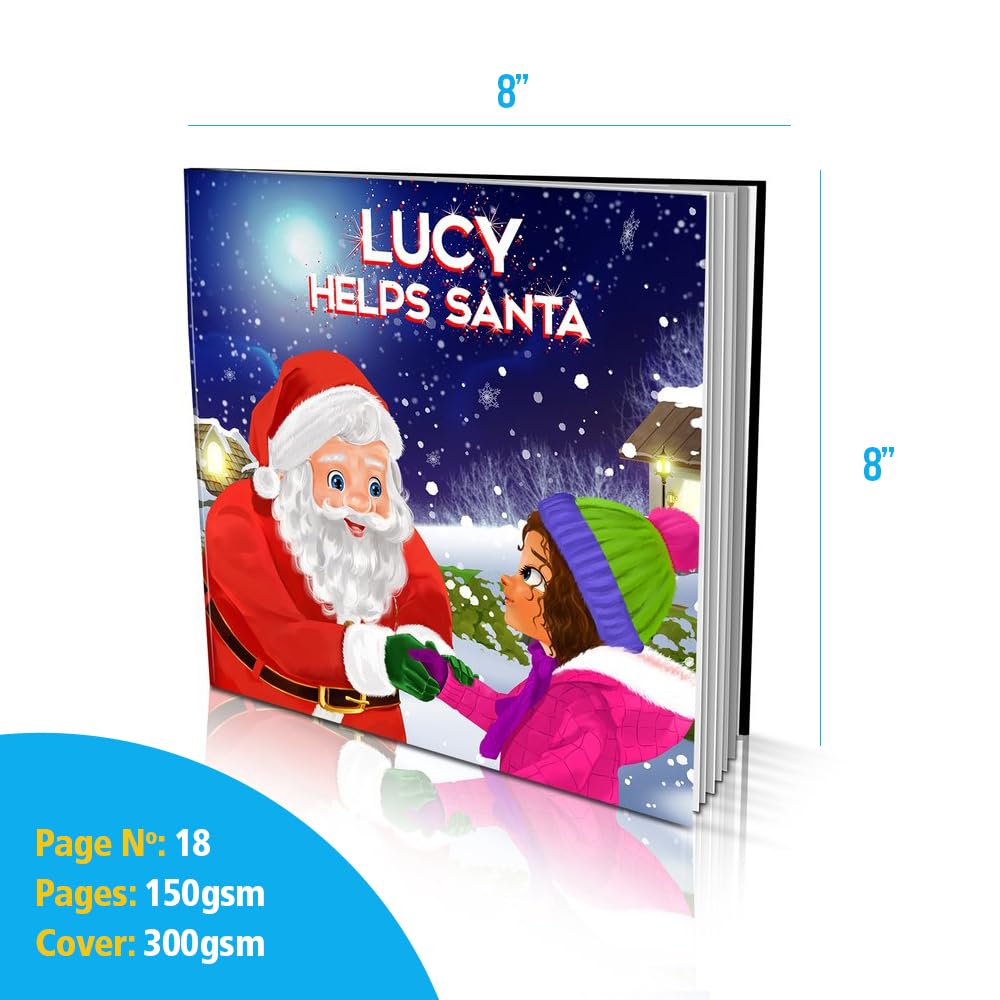 Personalized Story Book for Kids - Helping Santa Save Christmas