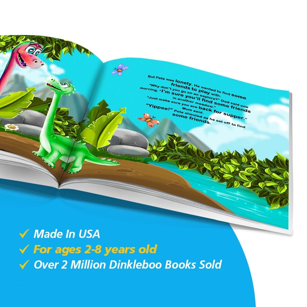 Personalized Story Book for Kids - The Dinosaur Friend