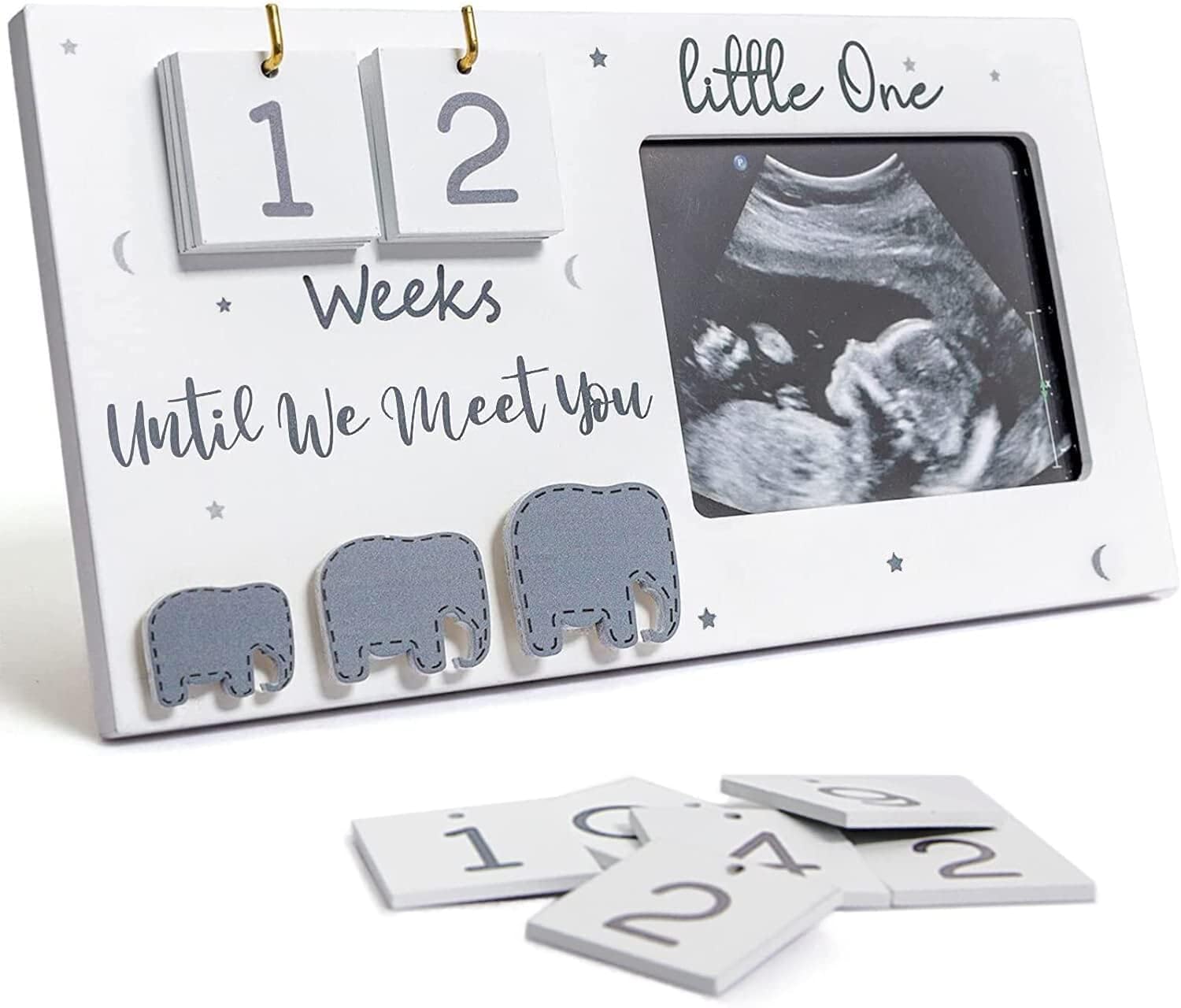 Jwitao Sonogram Picture Frame with Countdown Weeks