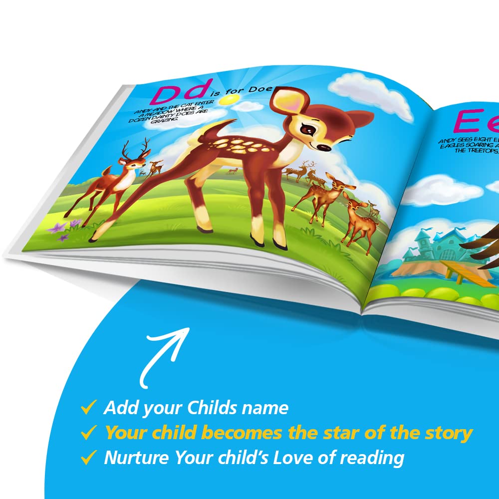 Dinkleboo Personalized Story Book - A to Z for Kids