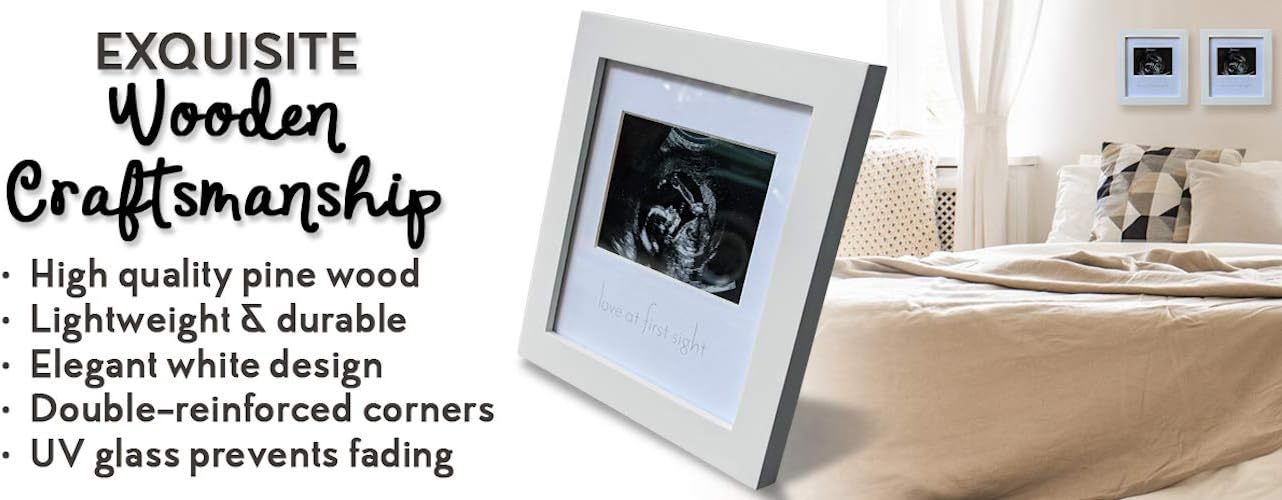 Green Pollywog Sonogram Frame - Pregnancy Gift