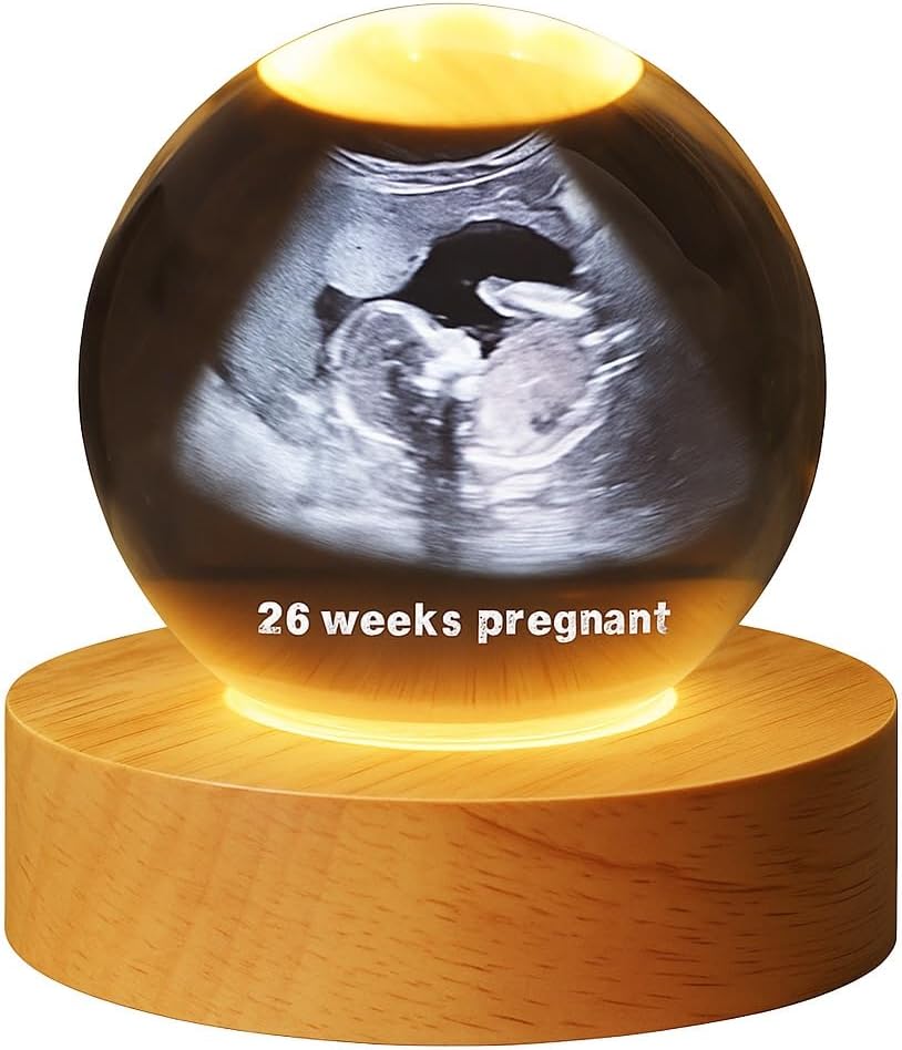 Custom Baby Ultrasound Crystal Ball with LED Light 1