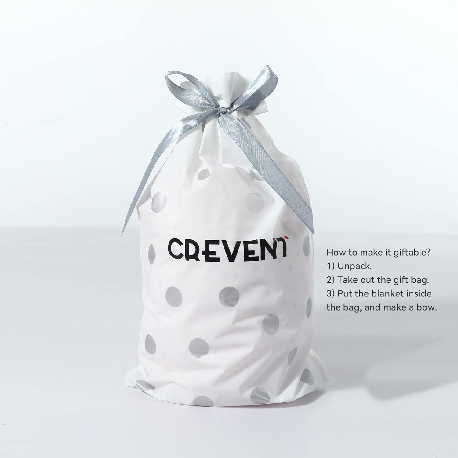 CREVENT Soft Baby Blanket with Taggies 10x10