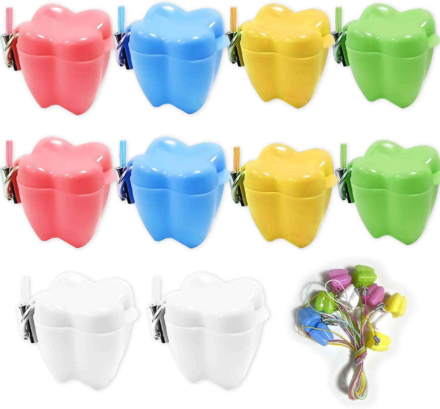 10 Pieces Plastic Baby Teeth Keepsake Box Set