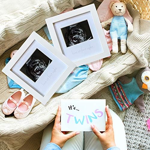 Green Pollywog Baby Sonogram Frame with Inkless Pad