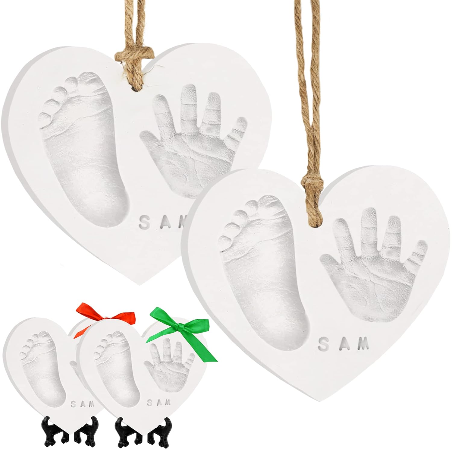 KeaBabies Baby Hand Footprint Kit - Quick Dry Ornament Kit for Newborns