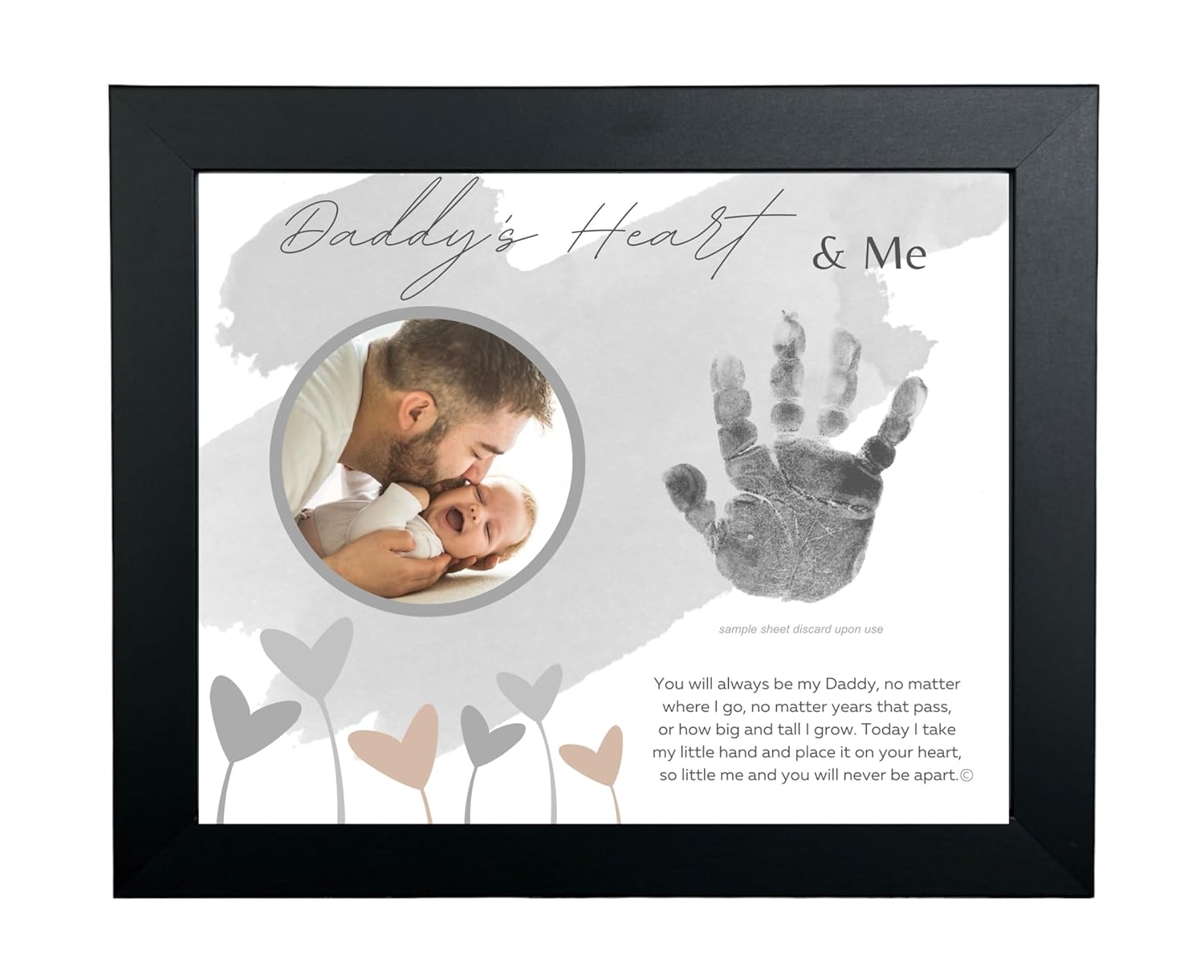 Baby Handprint Frame for Daddy - Made in USA 1