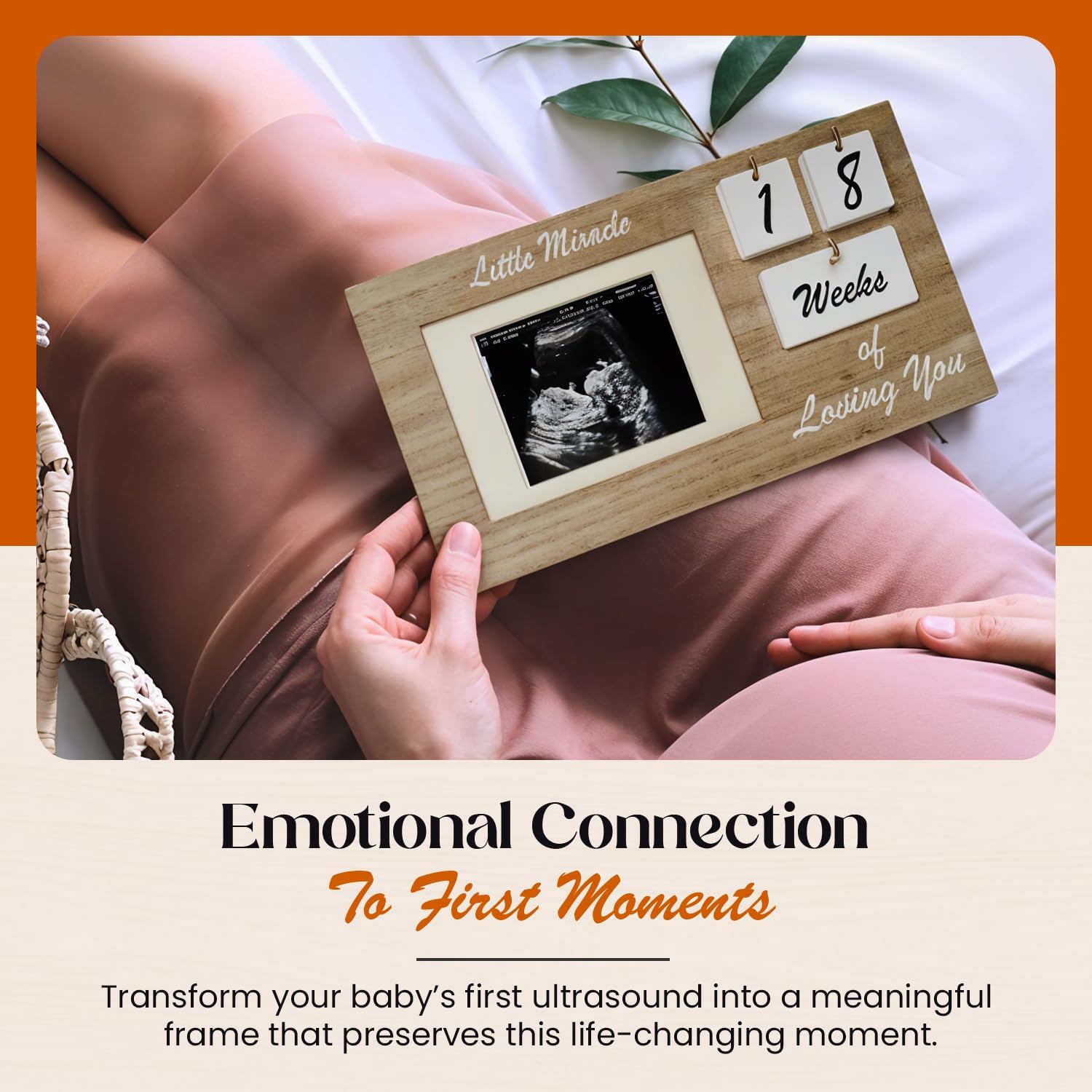 YelloIris Brown Ultrasound Keepsake Frame