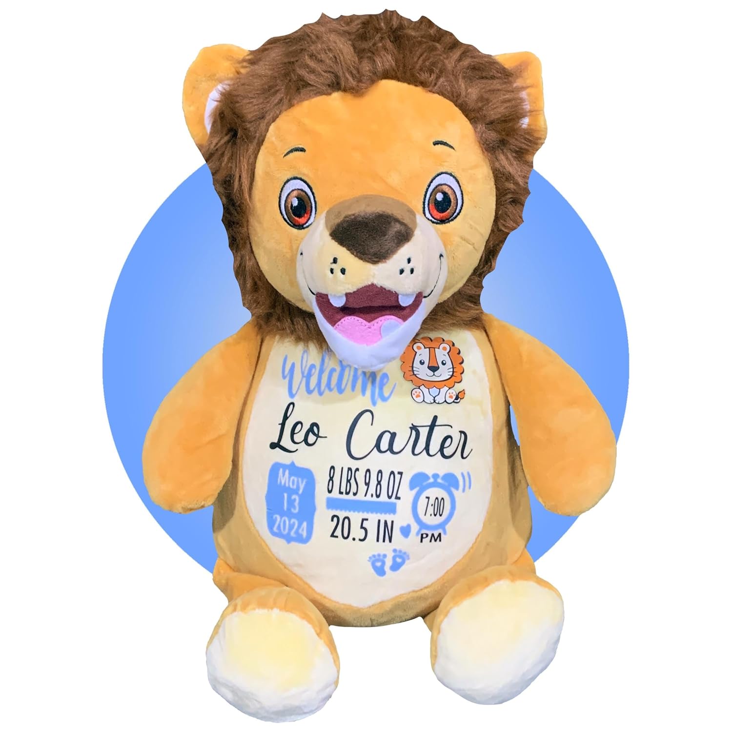 Baby Birth Stats Plush - Personalized Keepsake for Newborns