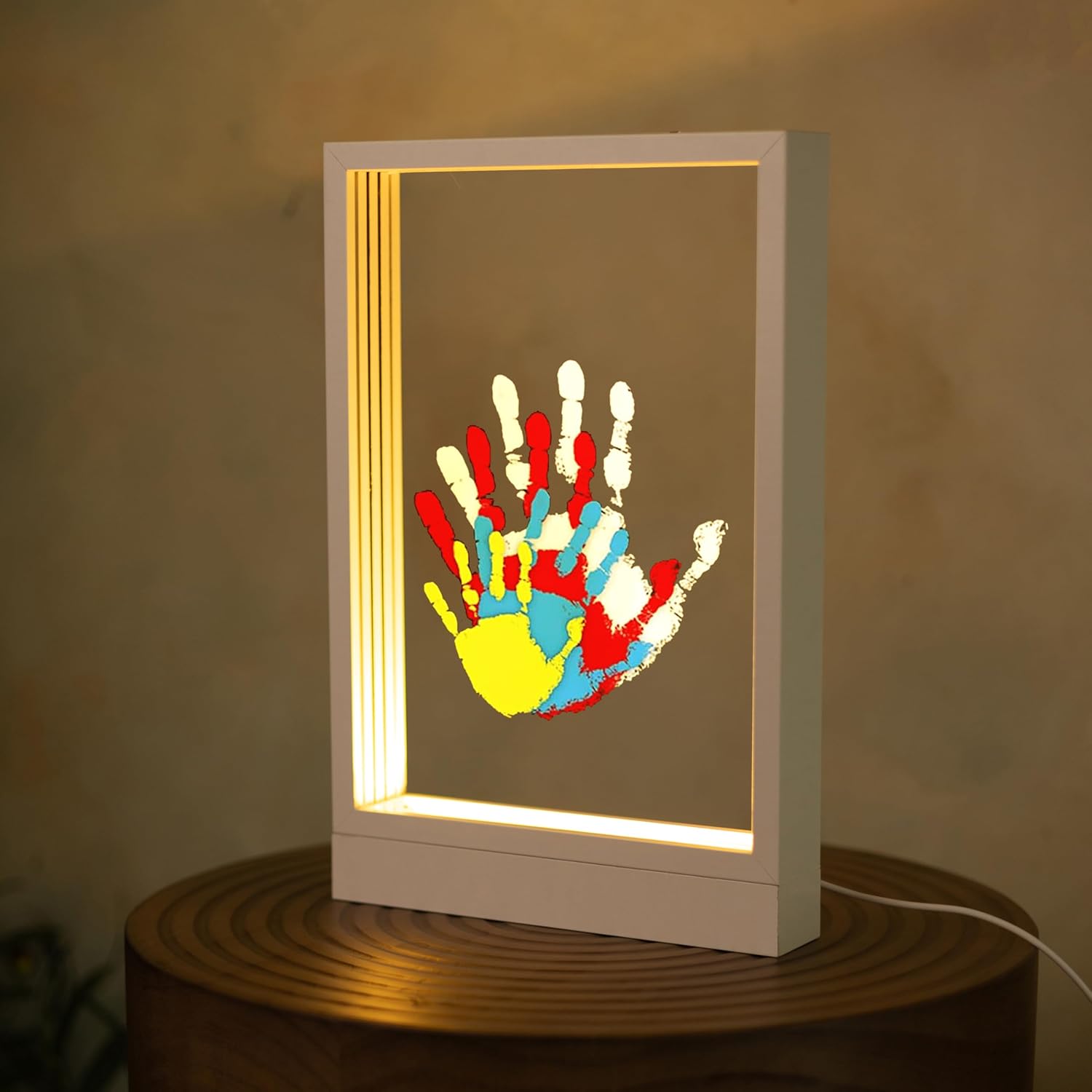 Family Handprint Kit with LED Light and Frame 1