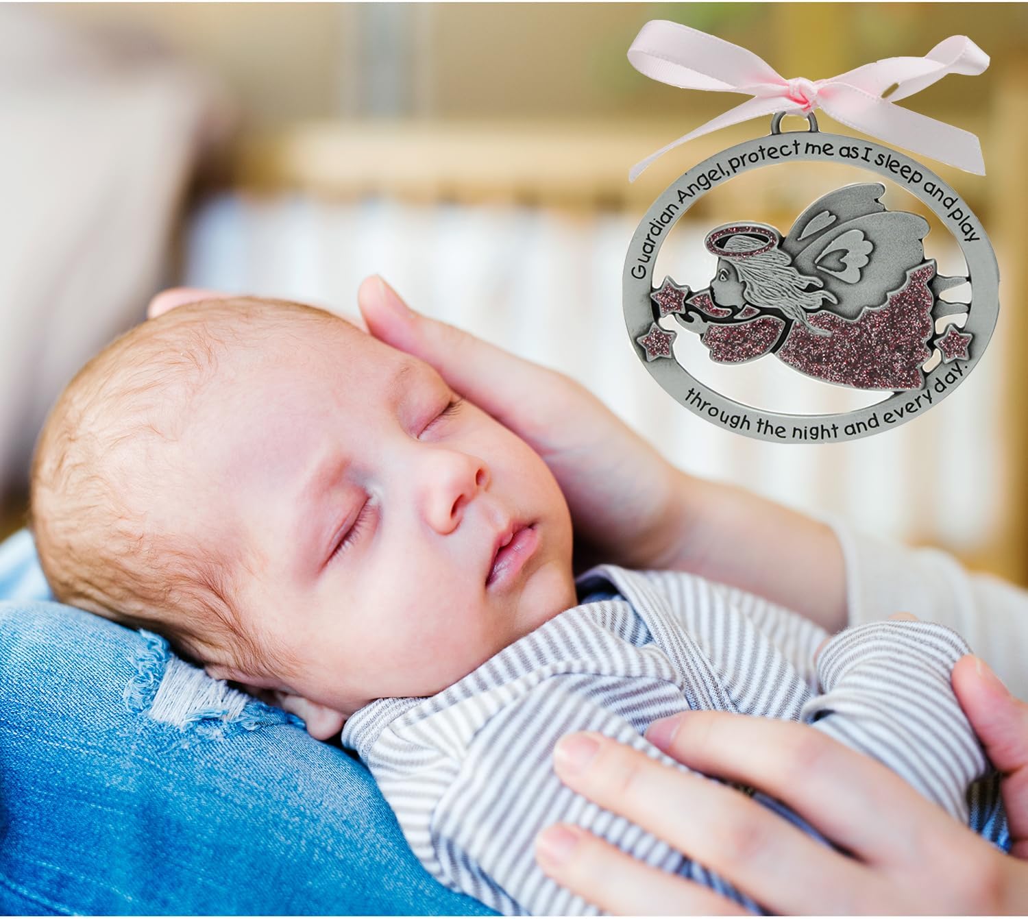 Cathedral Art Guardian Angel Crib Medal