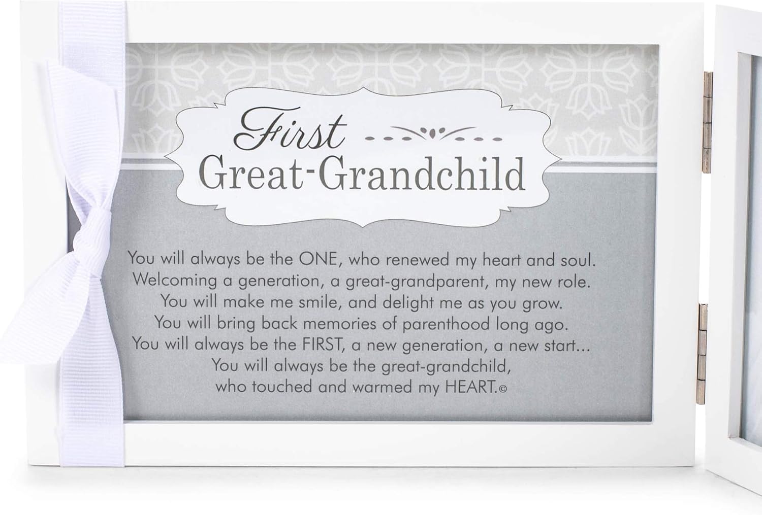 The Grandparent Gift Co First Great Grandchild Picture Frame - White