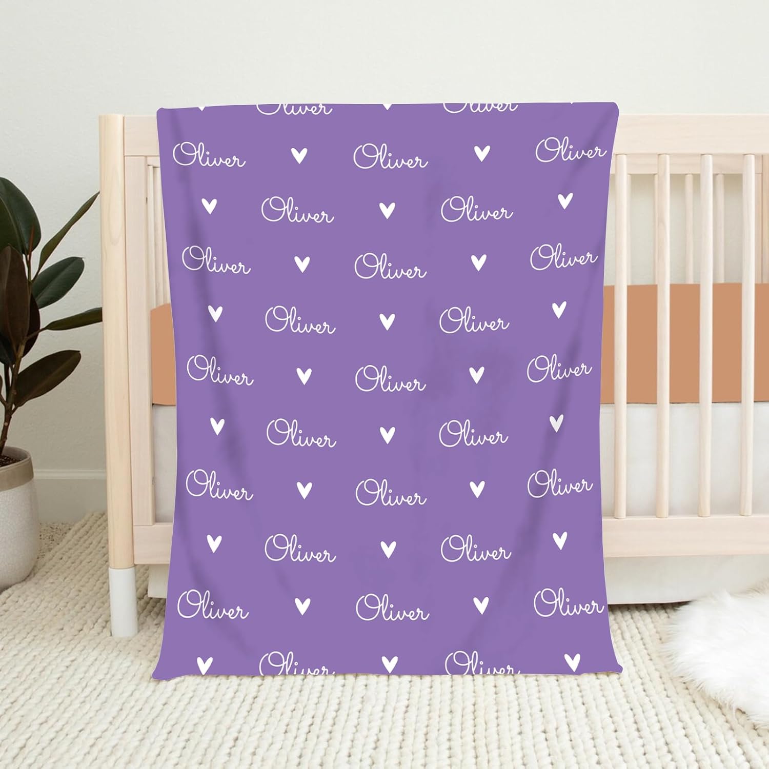 Custom Personalized Baby Blanket with Name - Super Soft Plush Fleece