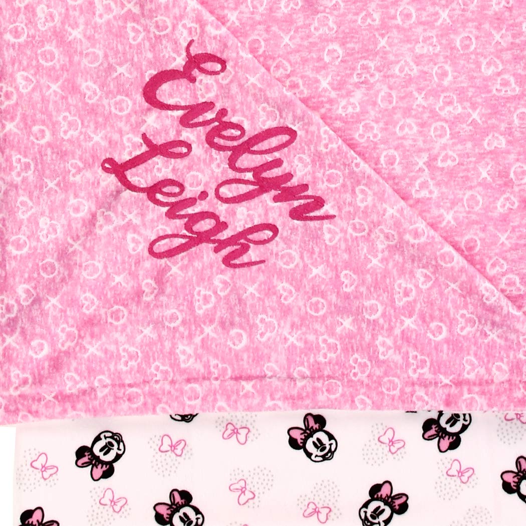 Personalized Disney Minnie Mouse Baby Blanket 1