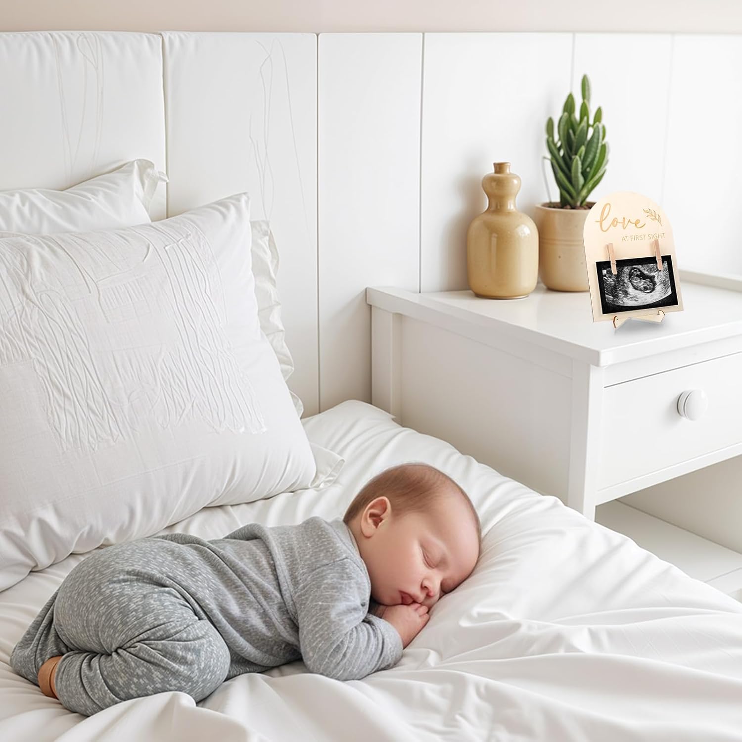Lusofie Double-Sided Ultrasound Picture Frame