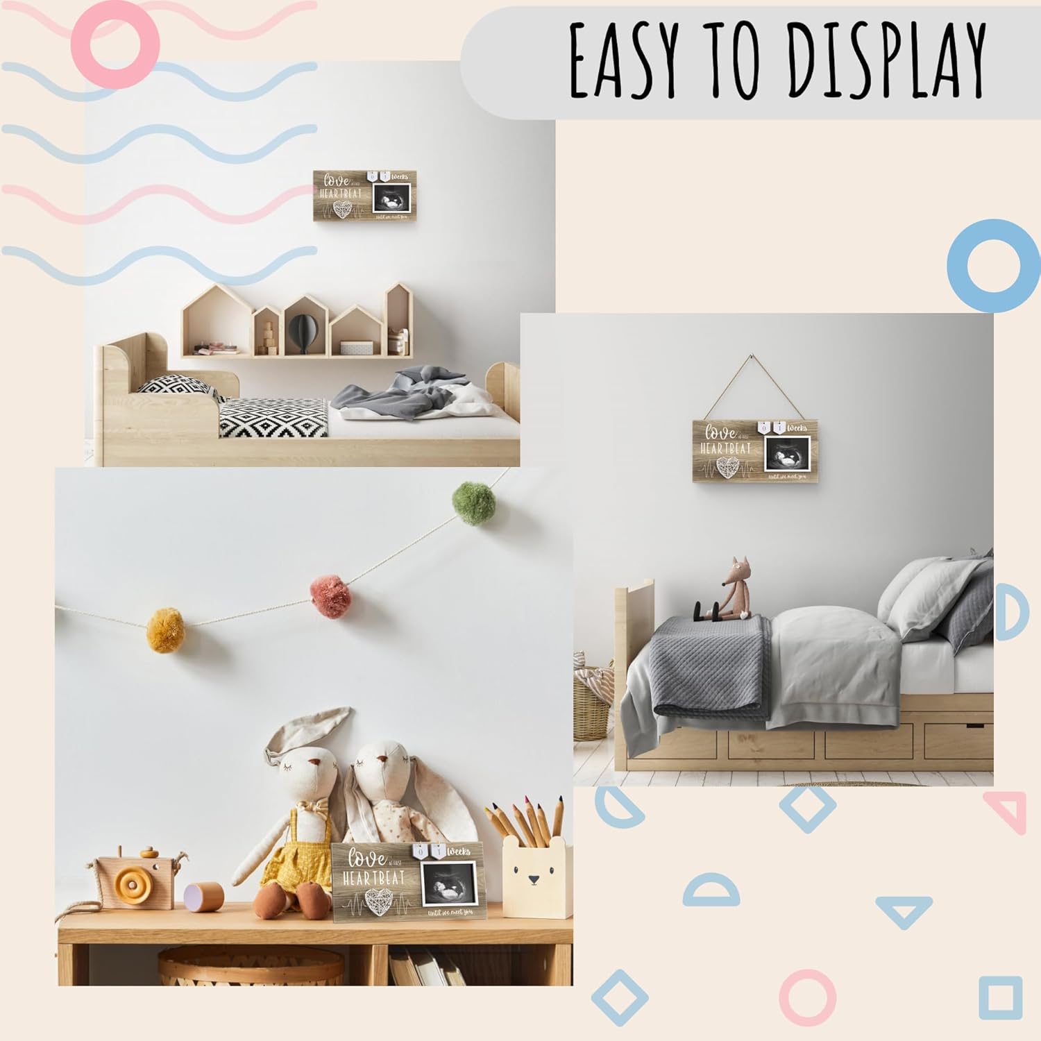 EURSET Baby Sonogram Frame with Countdown Display