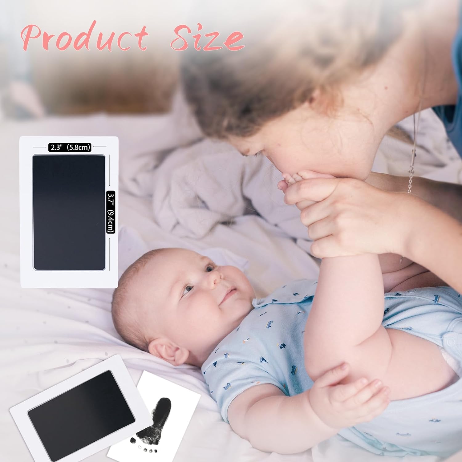 Tubuui 4-Pack Inkless Hand and Footprint Kit for Baby