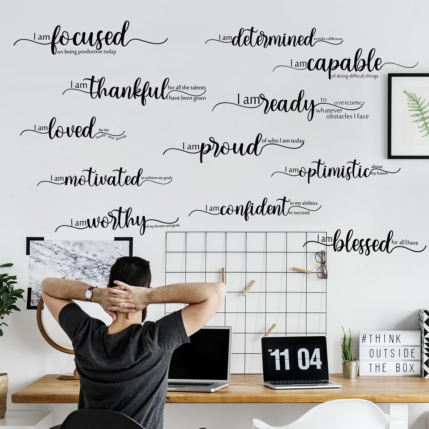 Epakh 2 Sheet Positive Inspirational Wall Decals