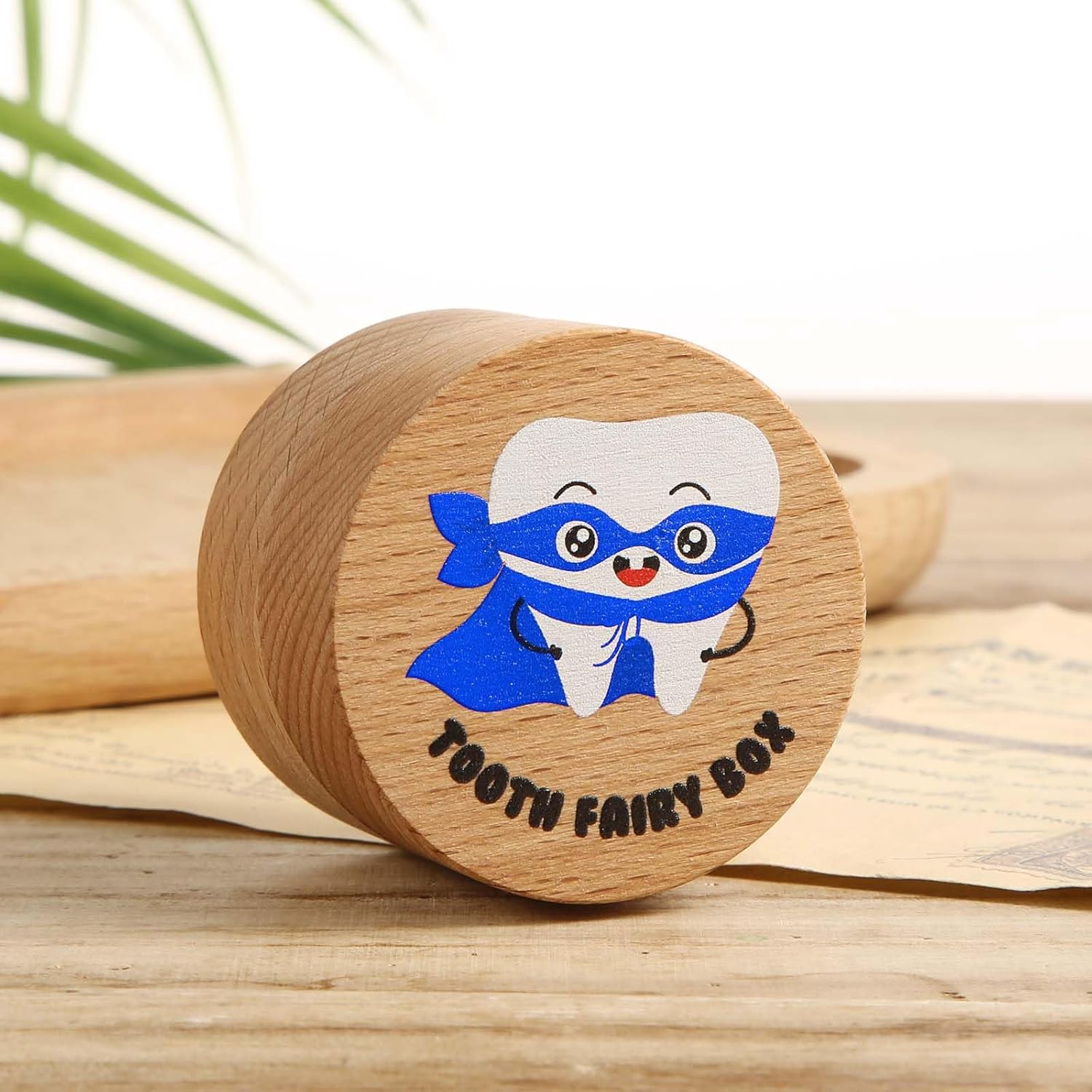 LUTER Wooden Tooth Fairy Box for Boys