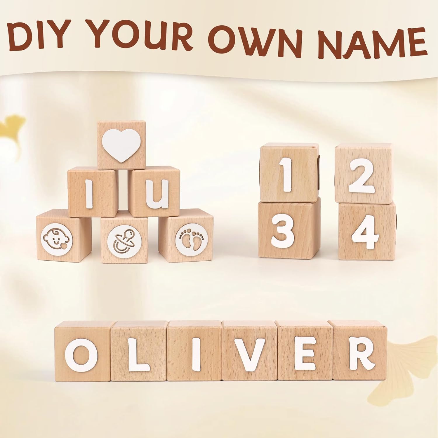 Custom Wooden Name Blocks for Nursery Decor