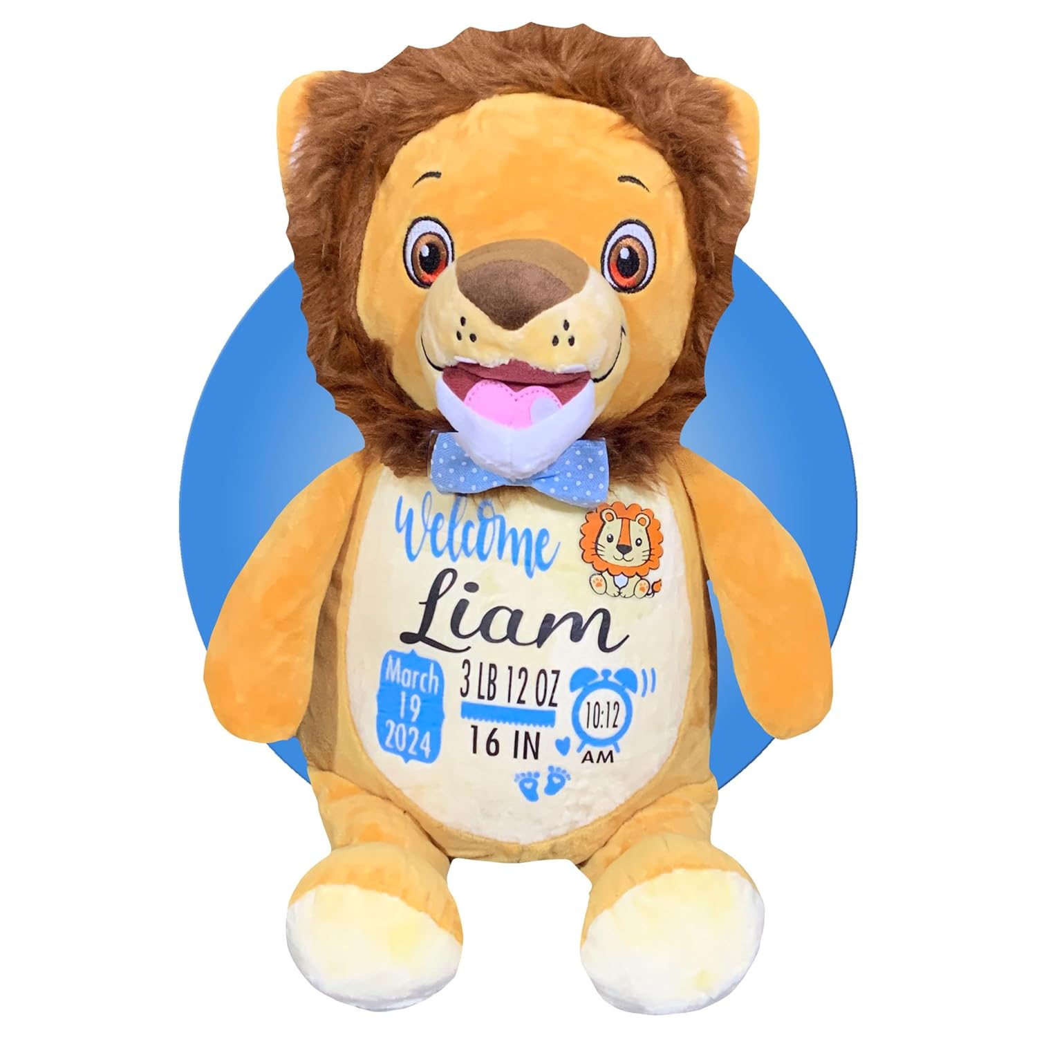 Baby Birth Stats Plush - Personalized Keepsake for Newborns