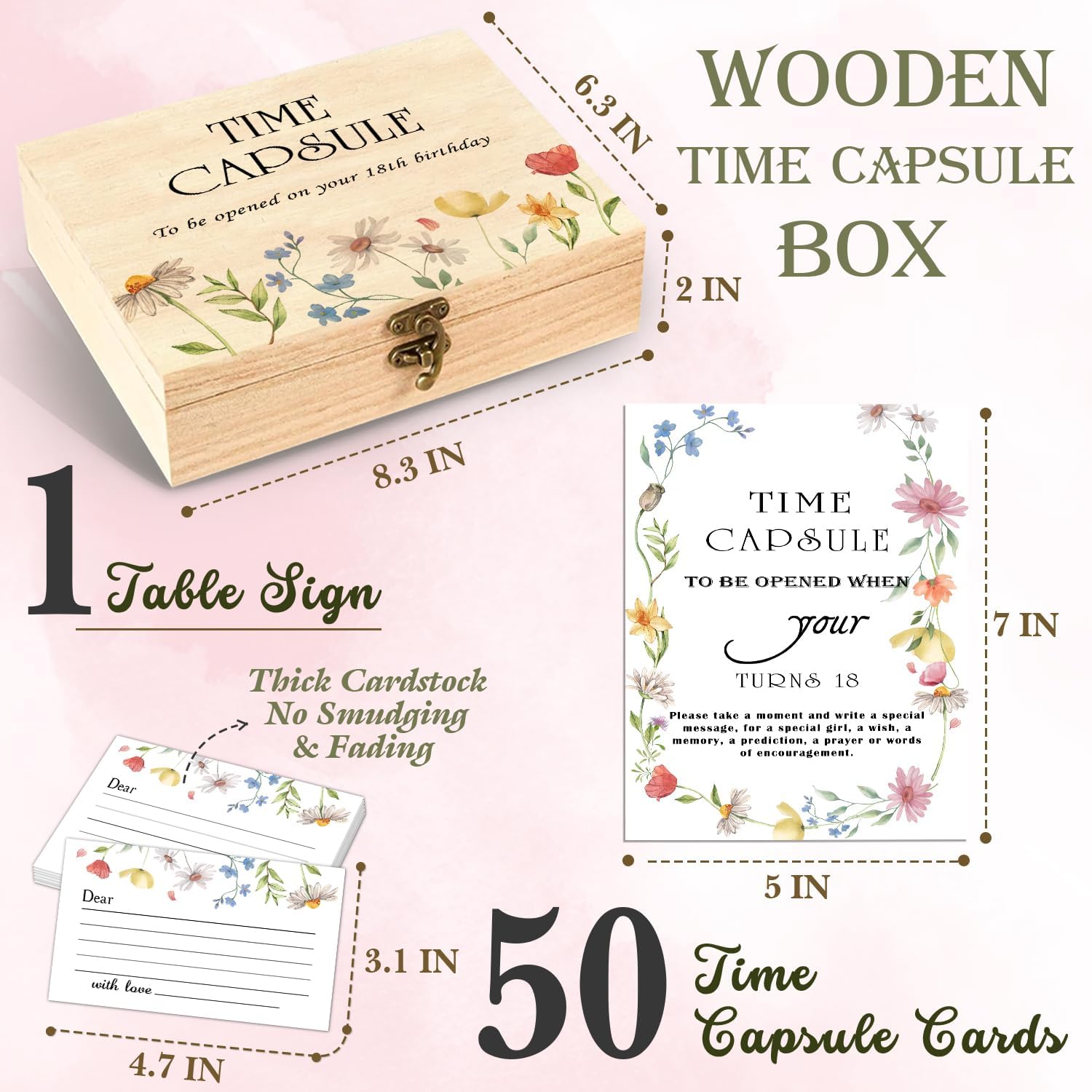 DEANHOT Floral Time Capsule Set