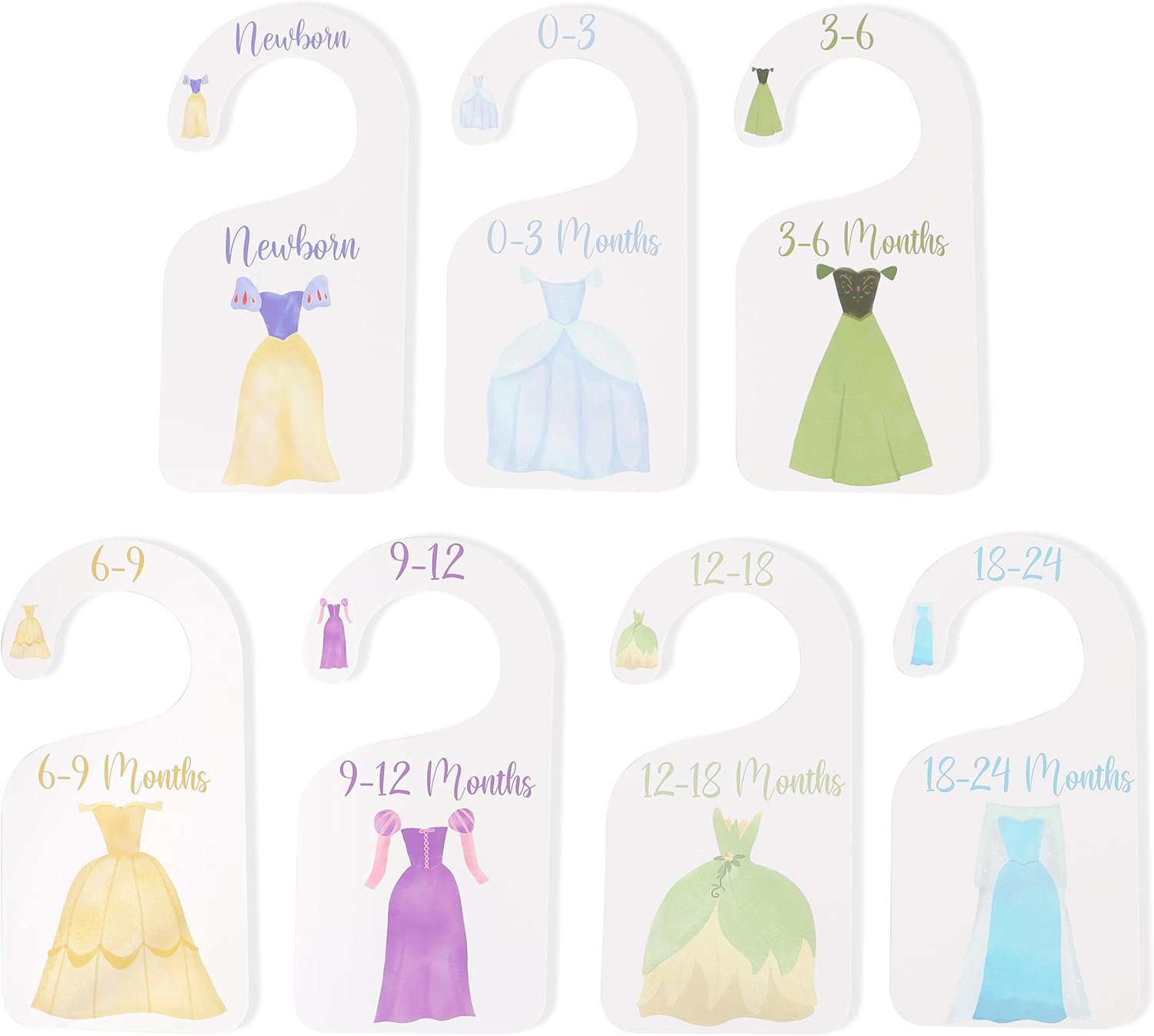 Princess Nursery Closet Dividers for Baby Organizing