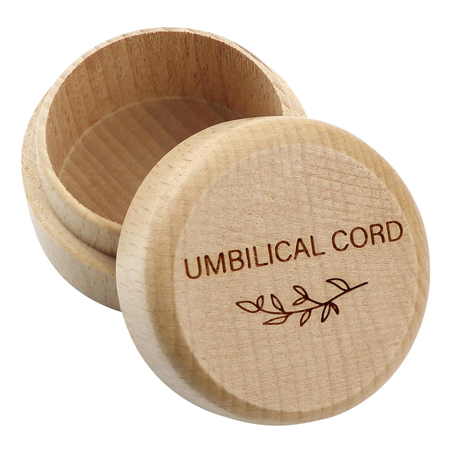 Wooden Baby Fetal Hair Memorial Box with Engraving