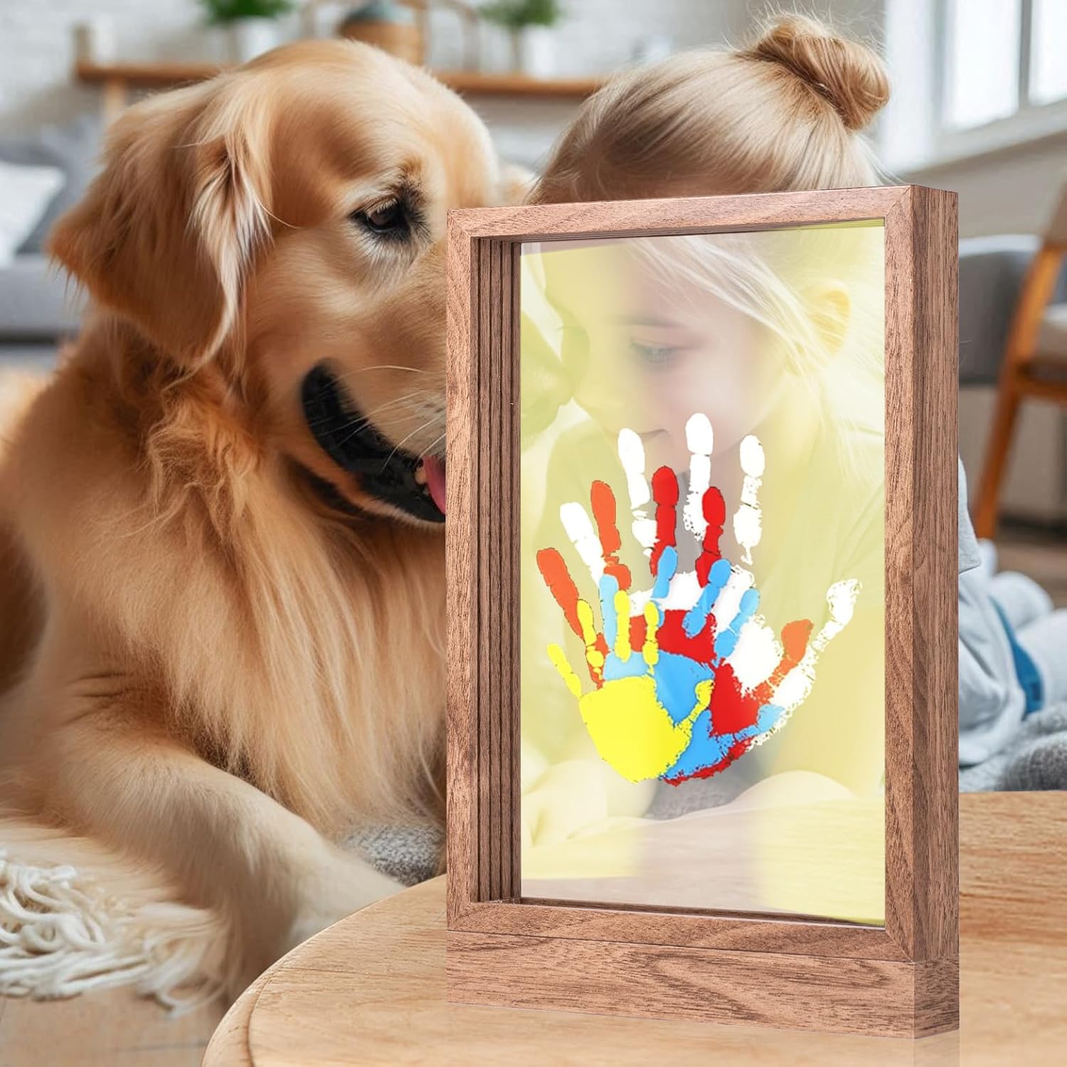 Family Handprint Kit with LED Light and Frame