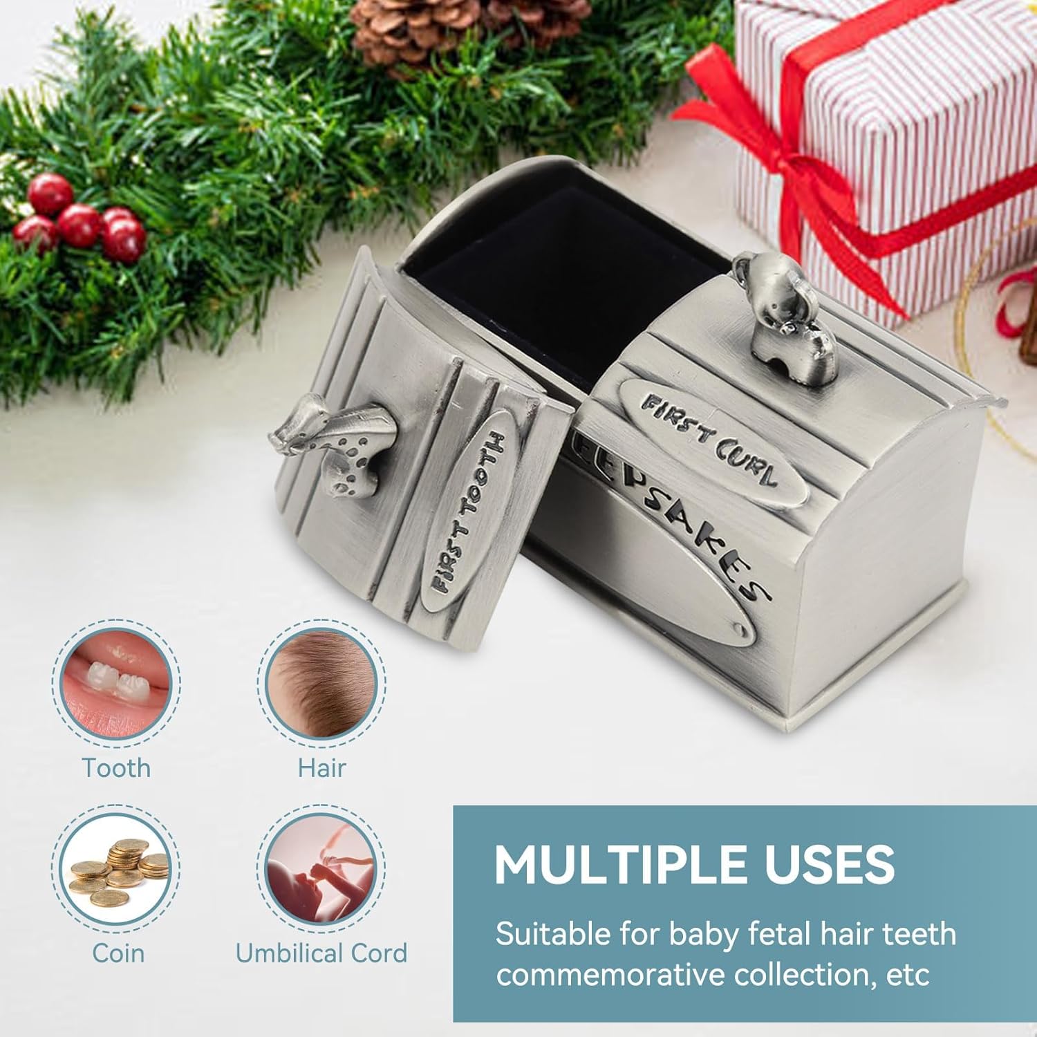 Cyrank Baby Keepsake Box with Lids