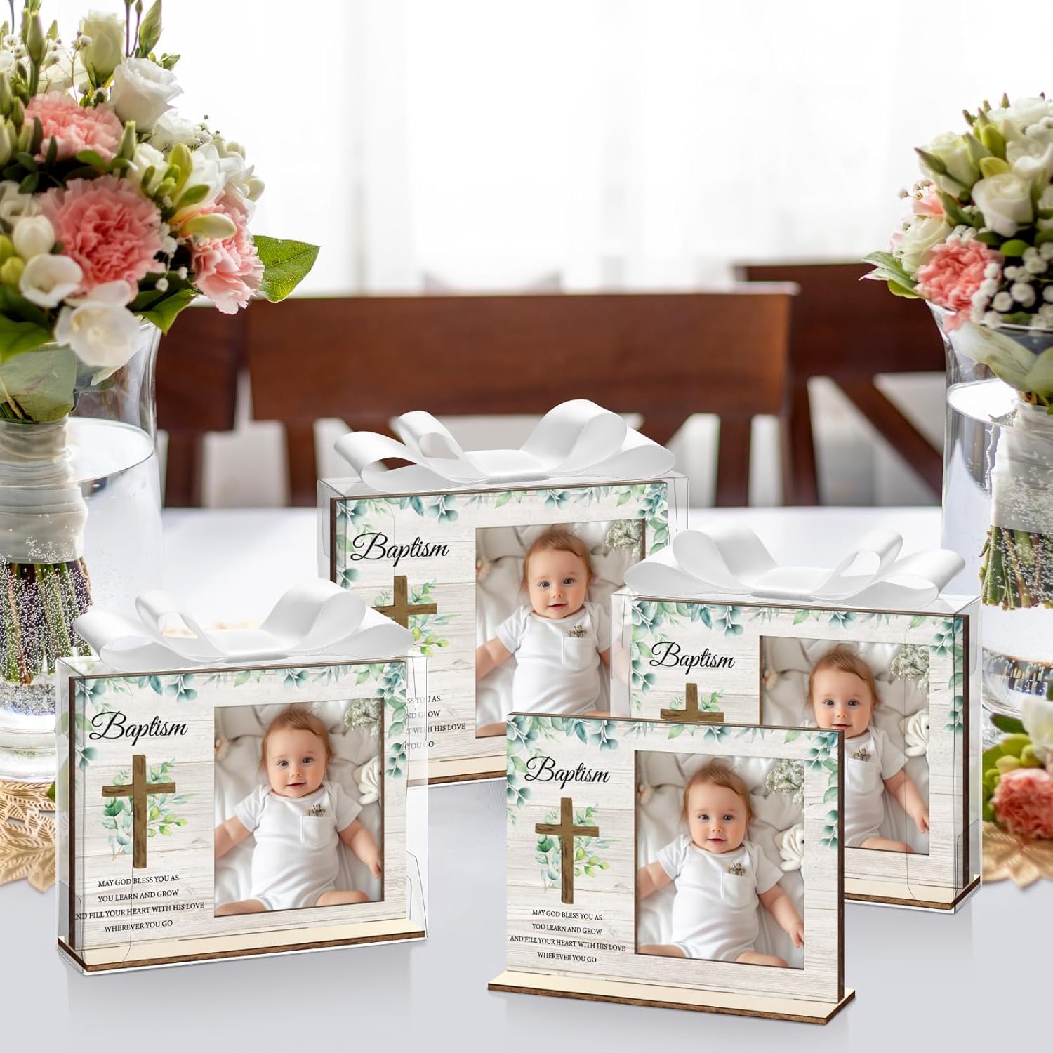 Vercraft 12-Piece Baptism Photo Frame Gift Set