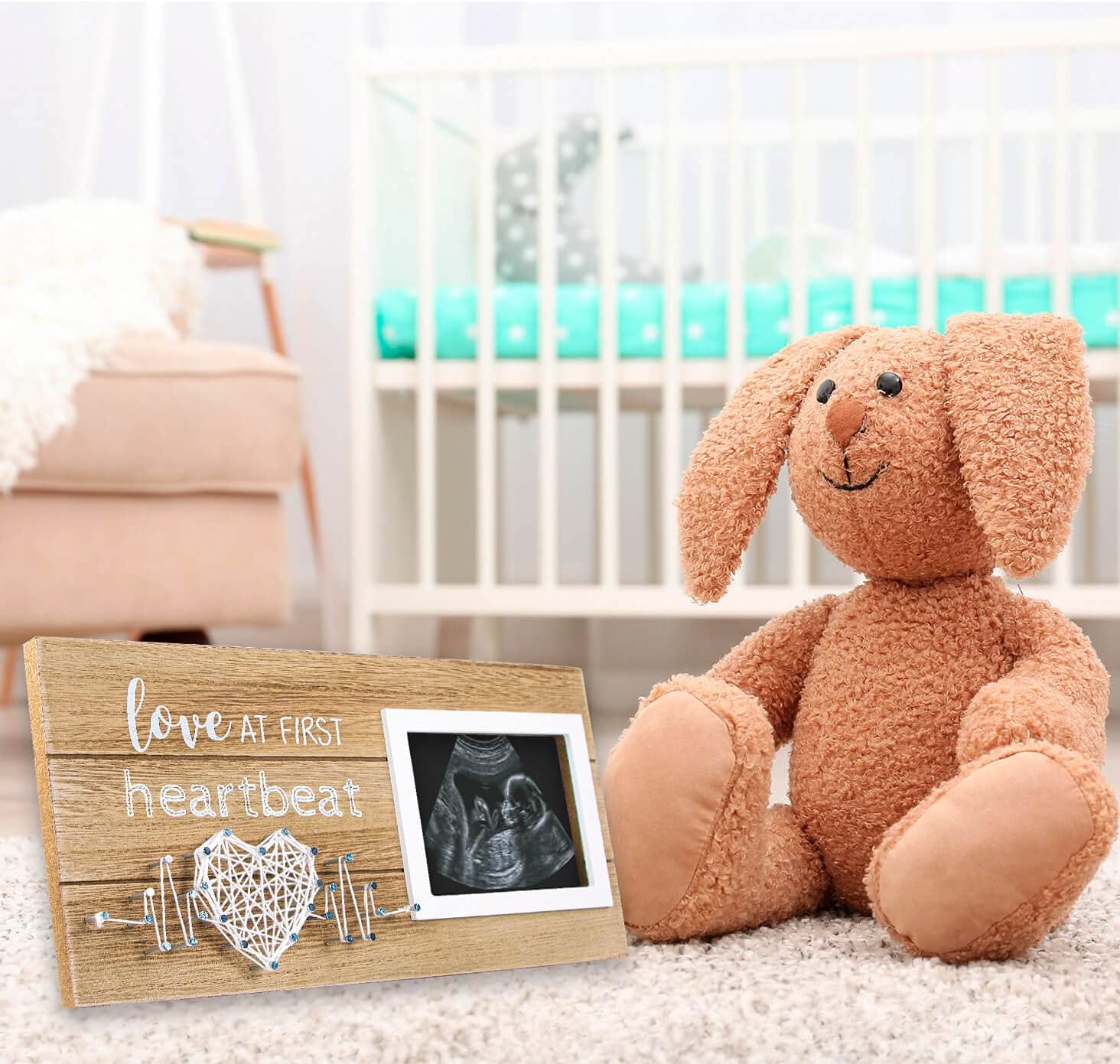 VILIGHT Pregnancy Announcement Sonogram Frame - 4 x 3 Ultrasound Photo Display