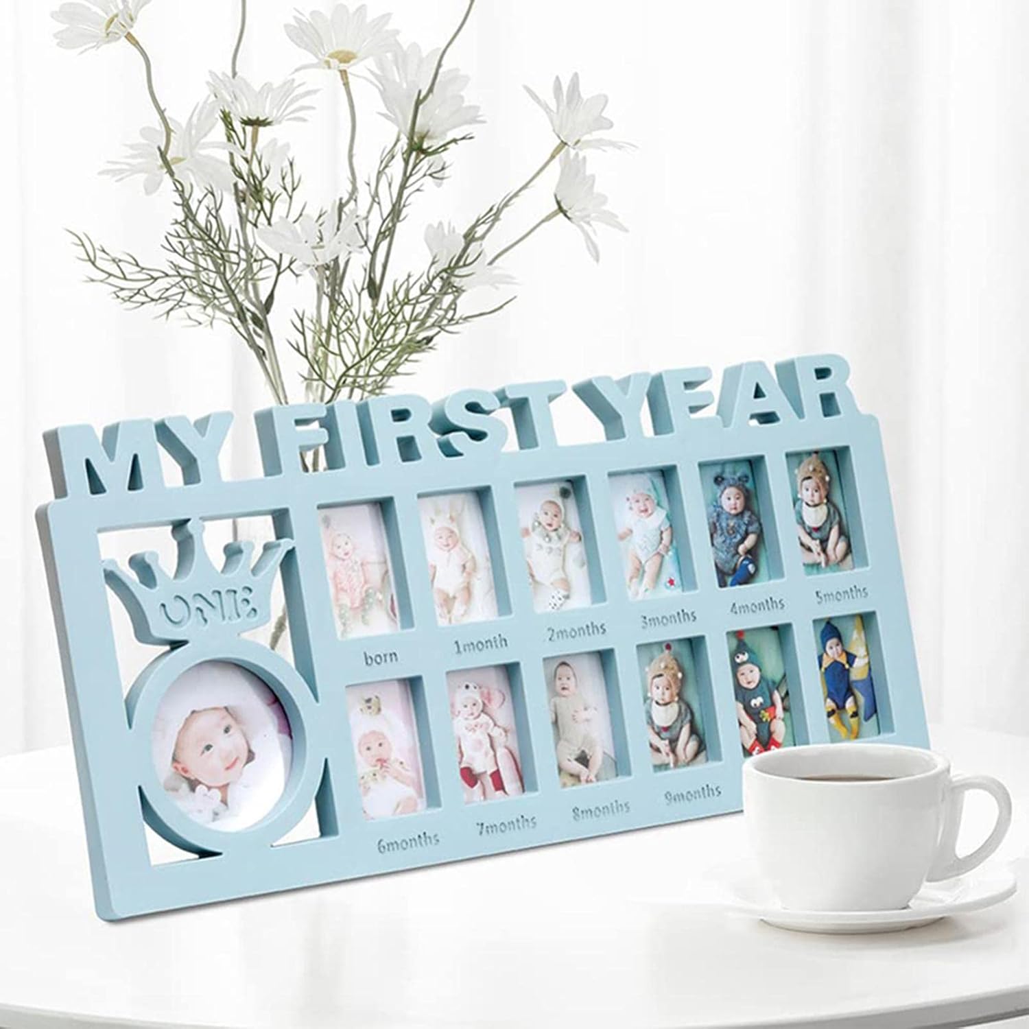 My First Year Photo Frame - Blue