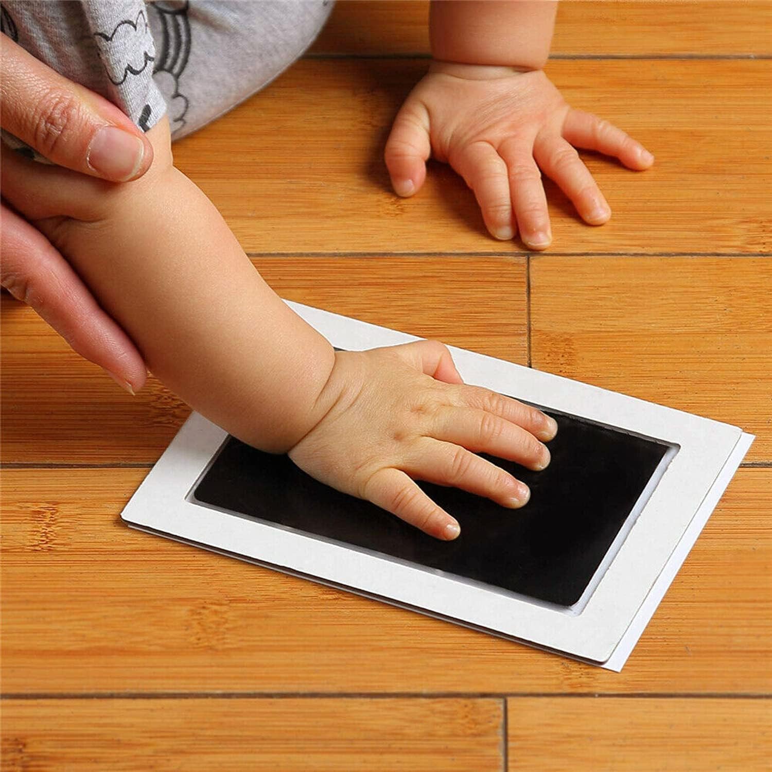 Yotsuba Newborn Footprint Handprint Inkless Wipe Kit Jet Black 4-Pack