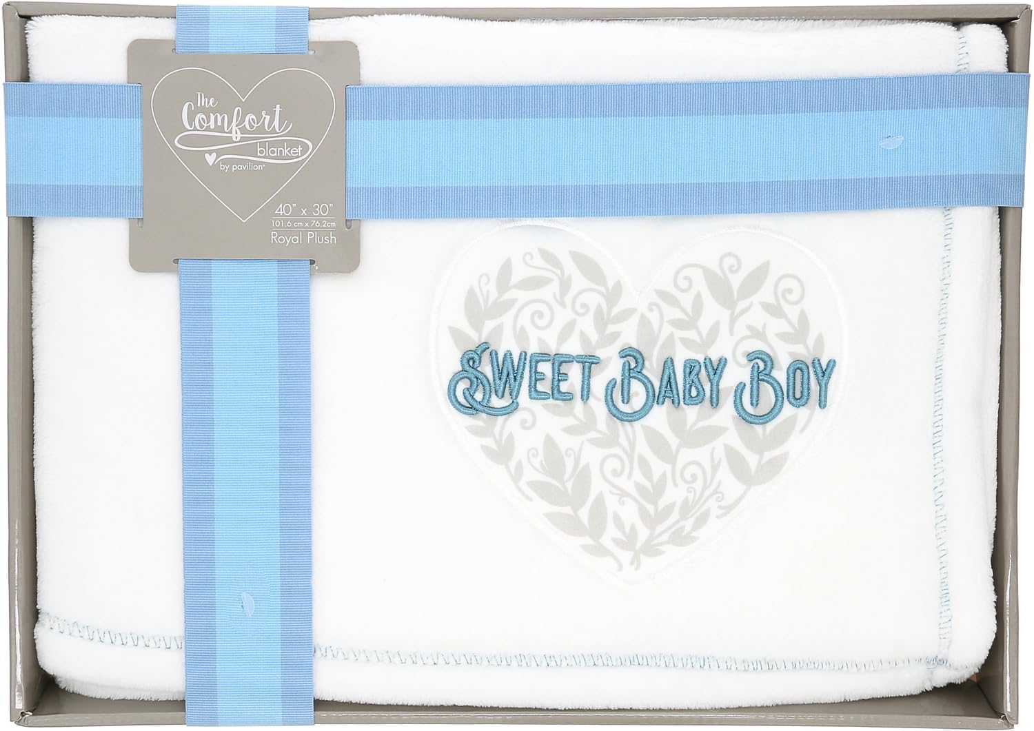 Pavilion Gift Company - Sweet Baby Boy Blanket 30x40
