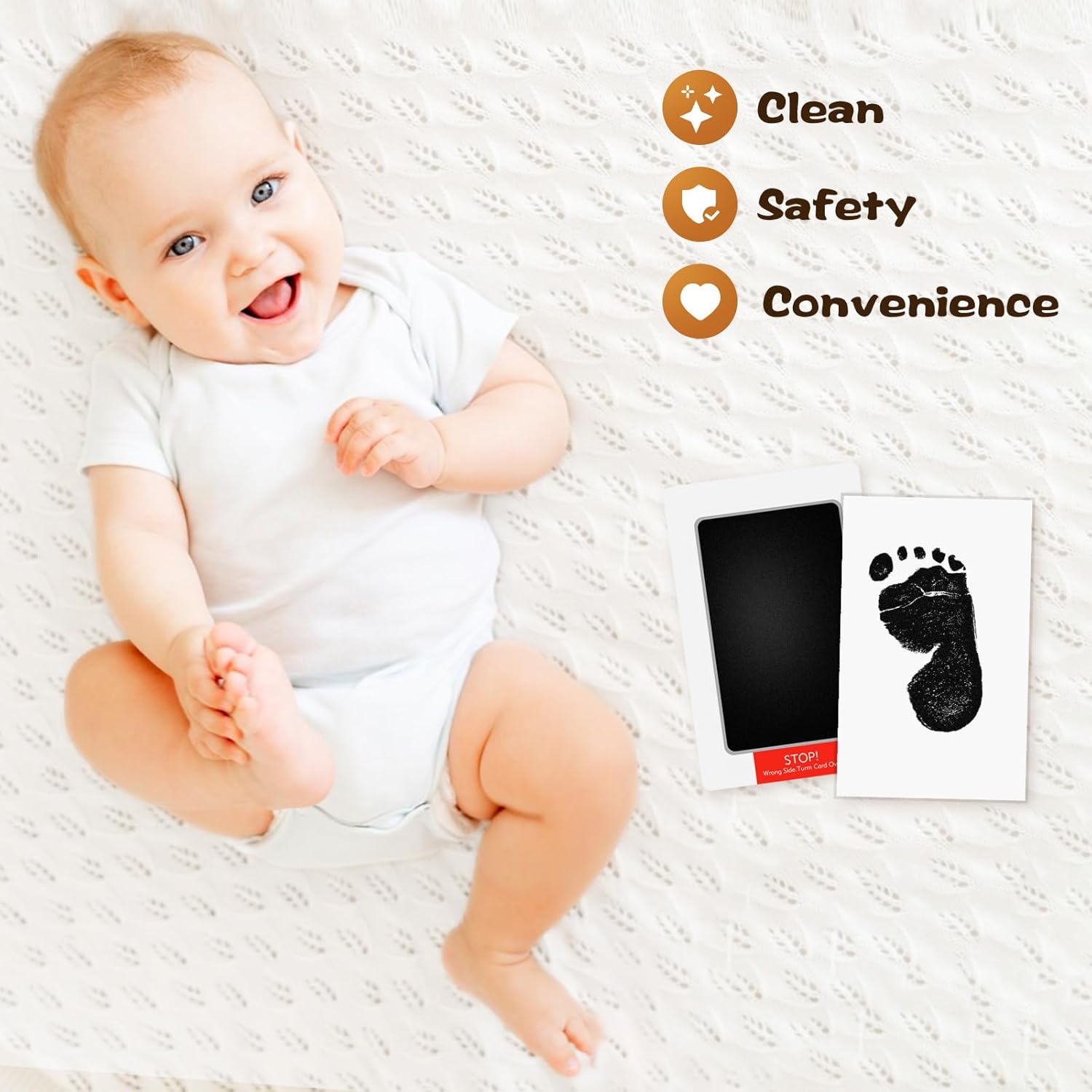 Lorzot 4-Pack Inkless Baby Pet Footprint Kit 1