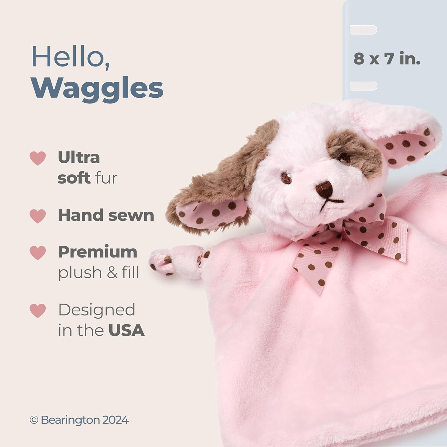 Bearington Baby Wee Wiggles Security Blanket