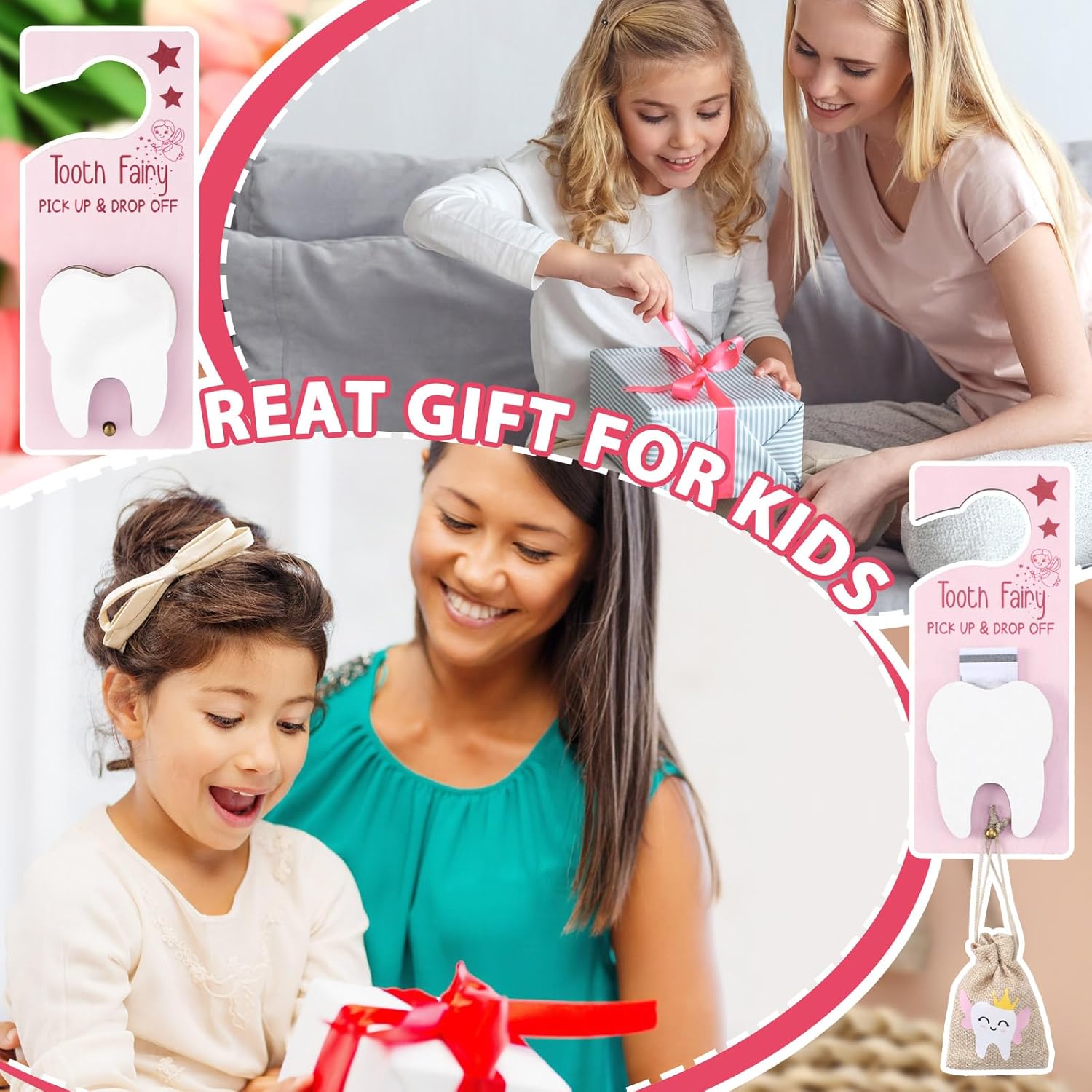 DoubleFill Tooth Fairy Holder with Money Slot