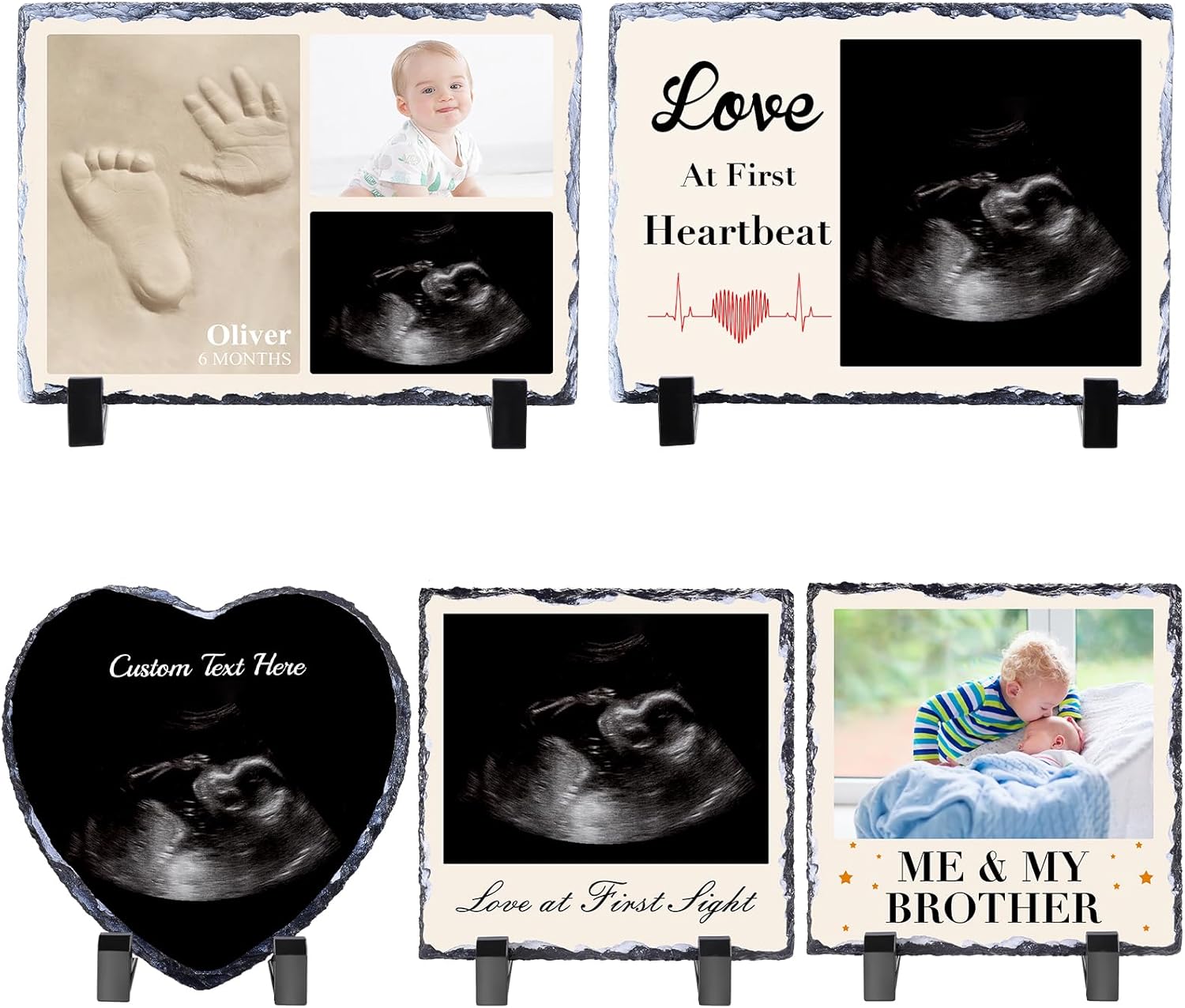 WACAR Sonogram Picture Frame - Personalized Pregnancy Keepsake Decor