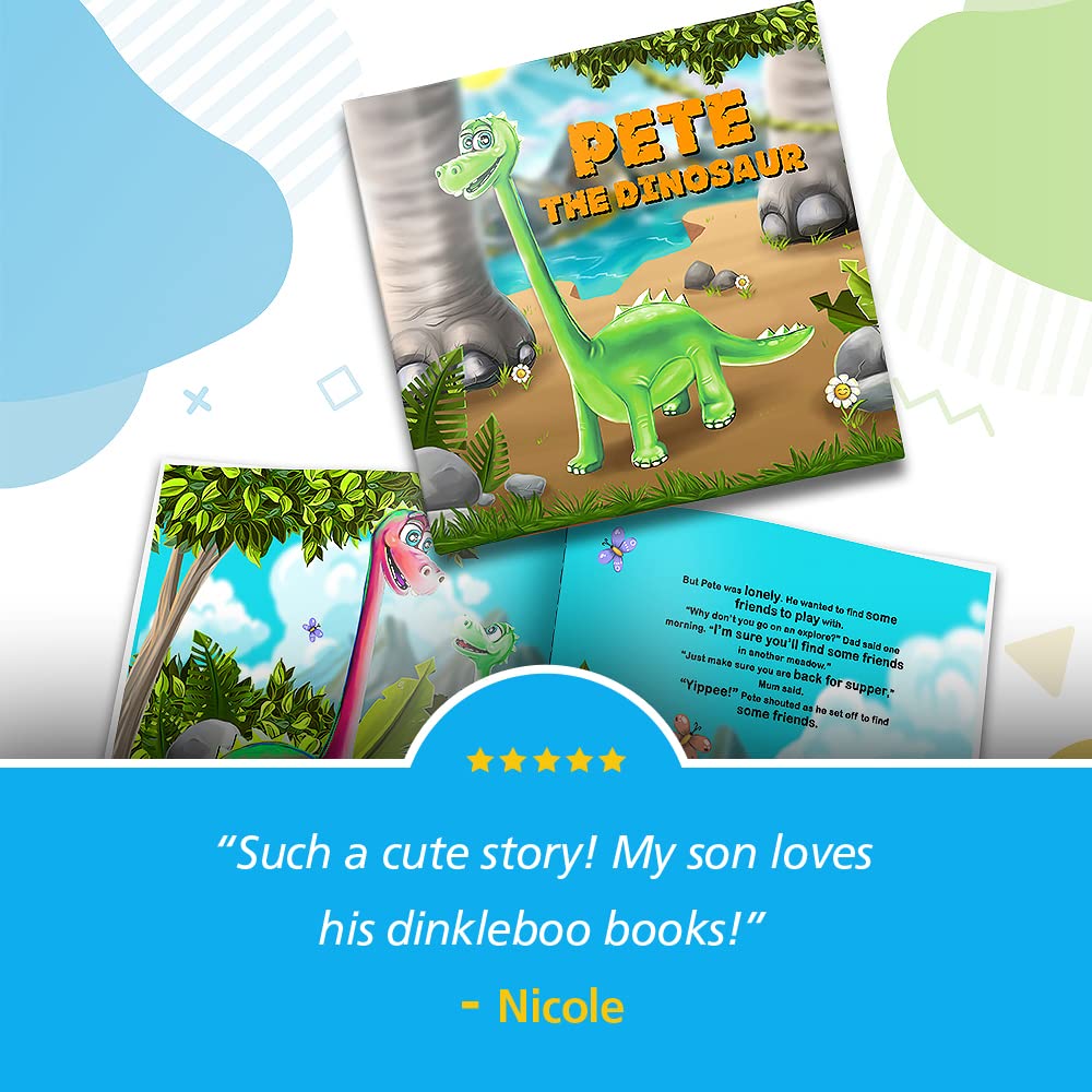 Personalized Story Book for Kids - The Dinosaur Friend