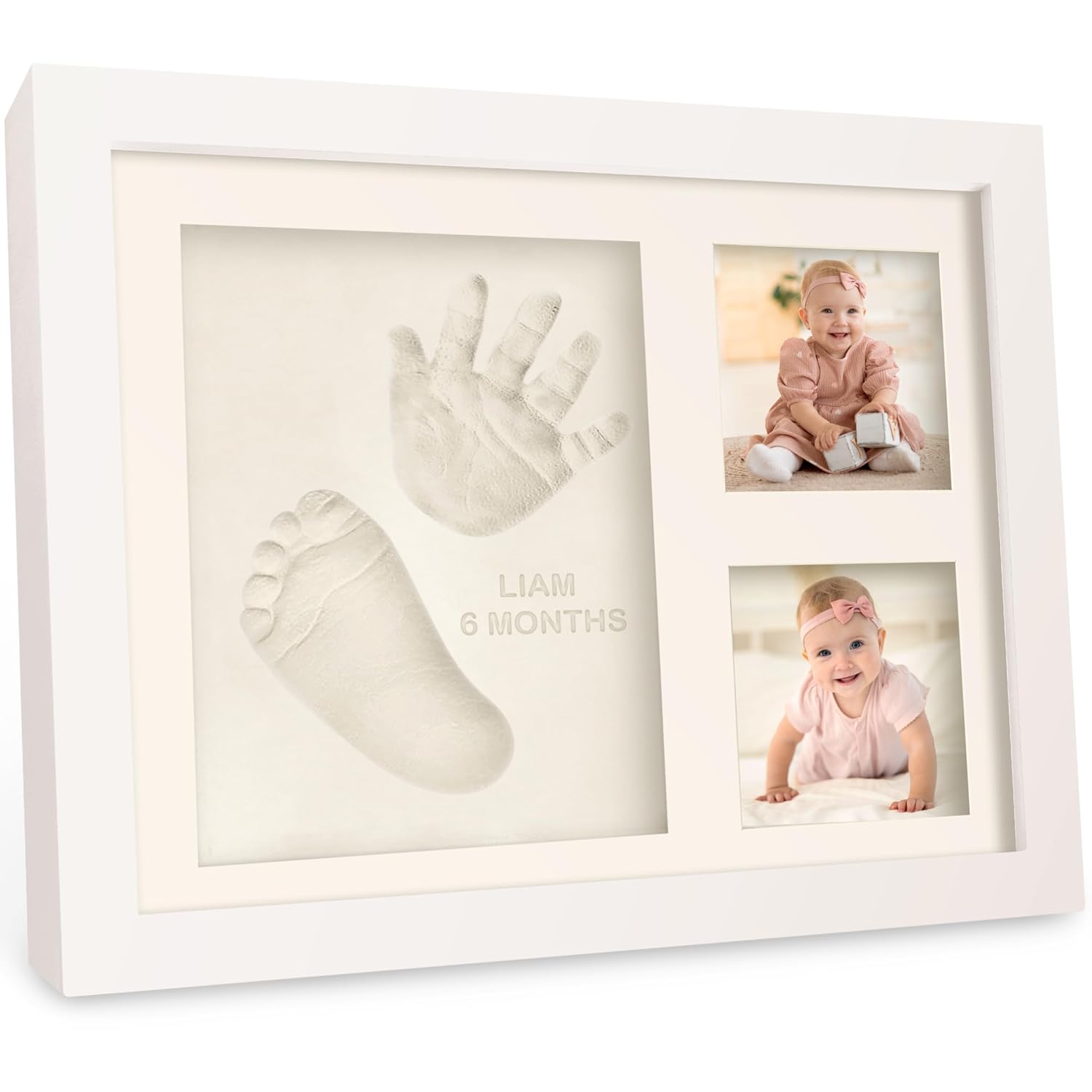 KeaBabies Baby Hand Footprint Kit - Quick Dry Clay Newborn Keepsake Personalized Gift
