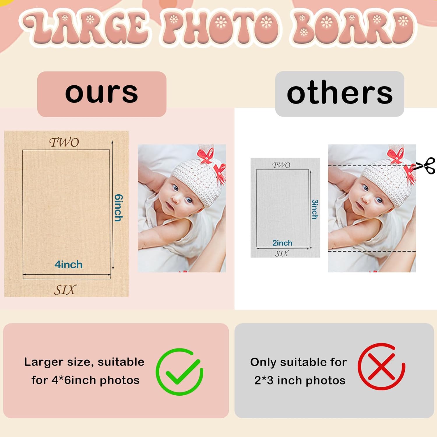 Kritkin 1st Birthday Wooden Photo Board 33x22 Inch